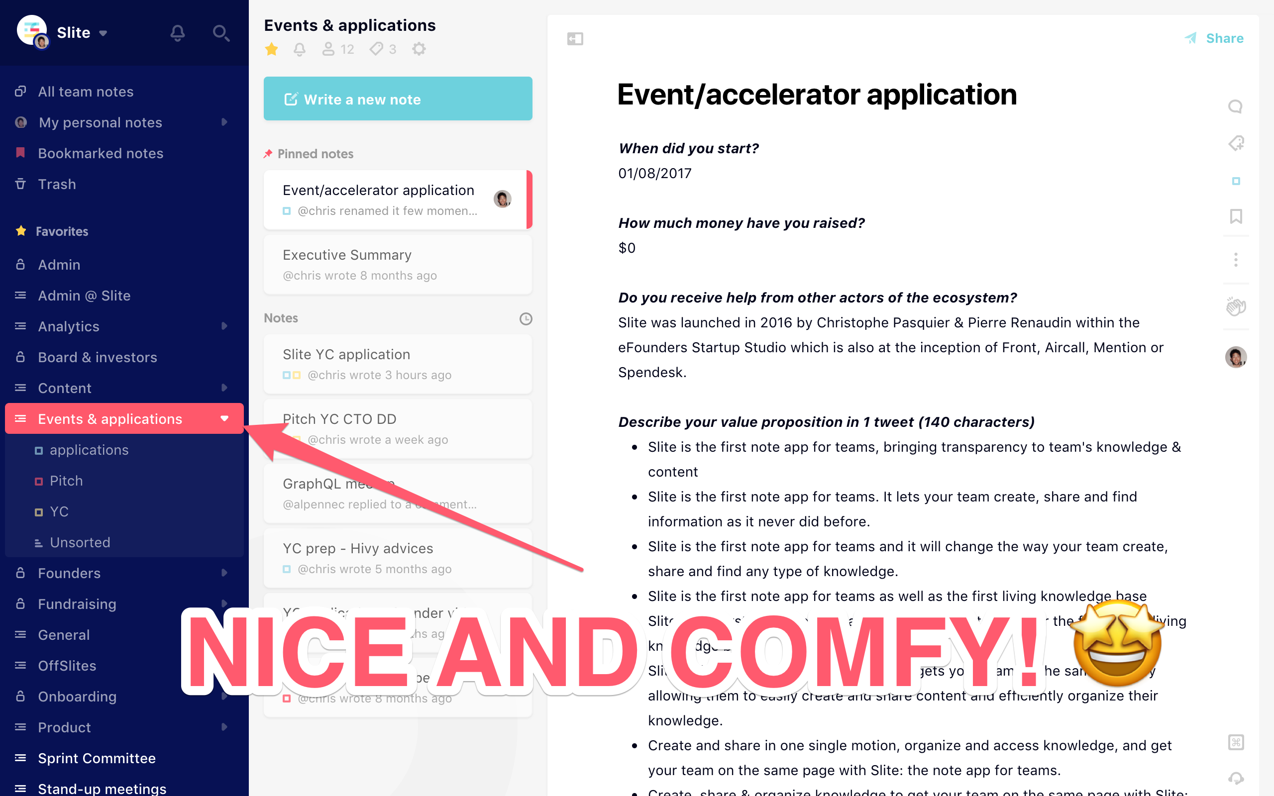 Nail your YC application. Hi I’m Chris, founder of Slite! by