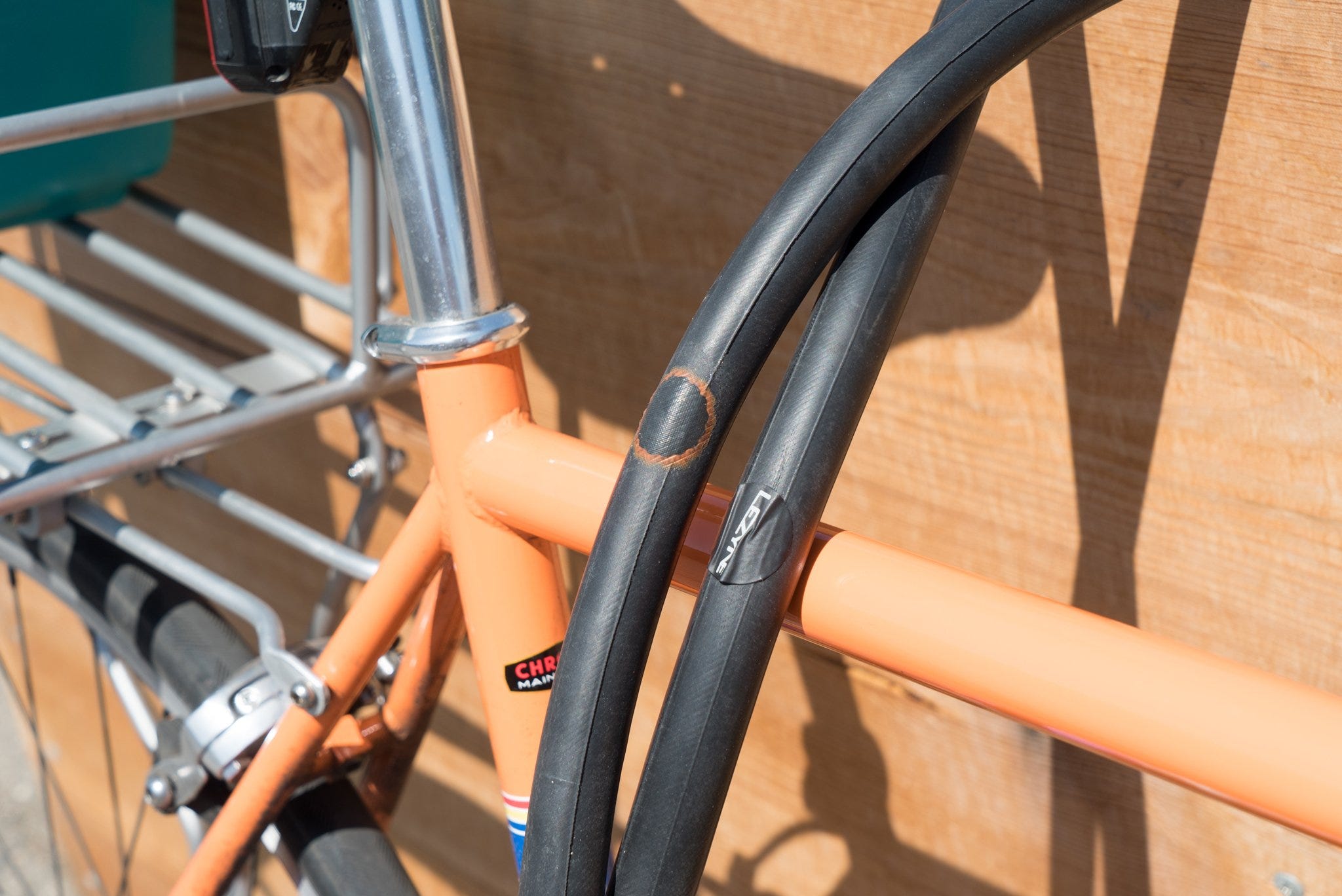 patch bike tube with old tube