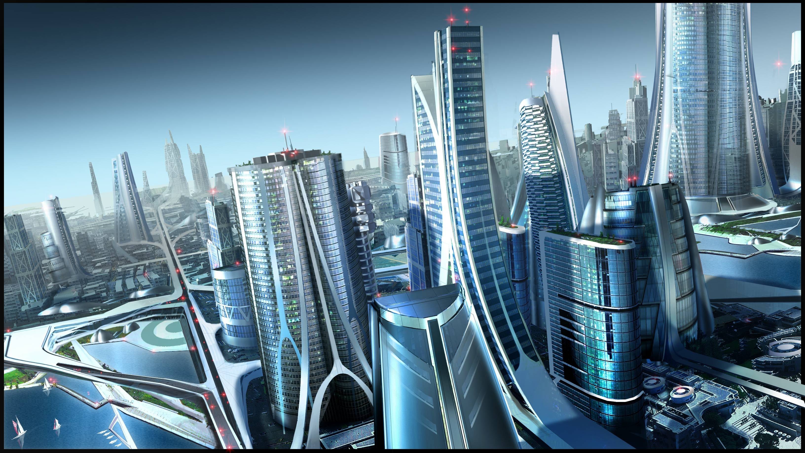 Utopia Futuristic City Concept Art