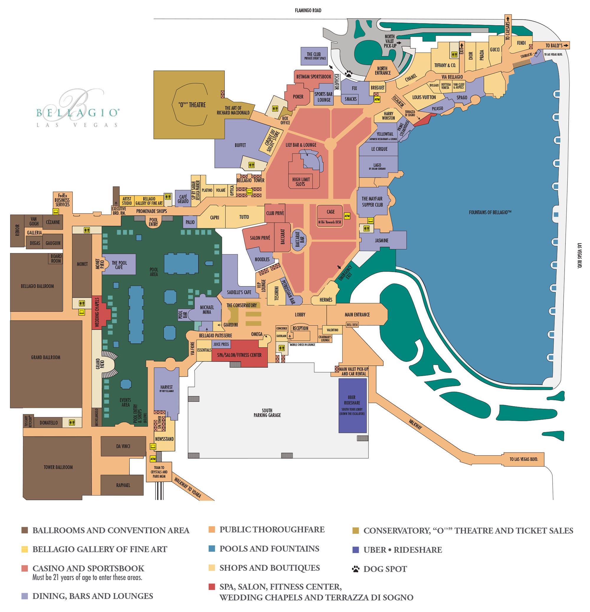 Aria Casino Property Map By Maxtexas Jan 2021 Medium