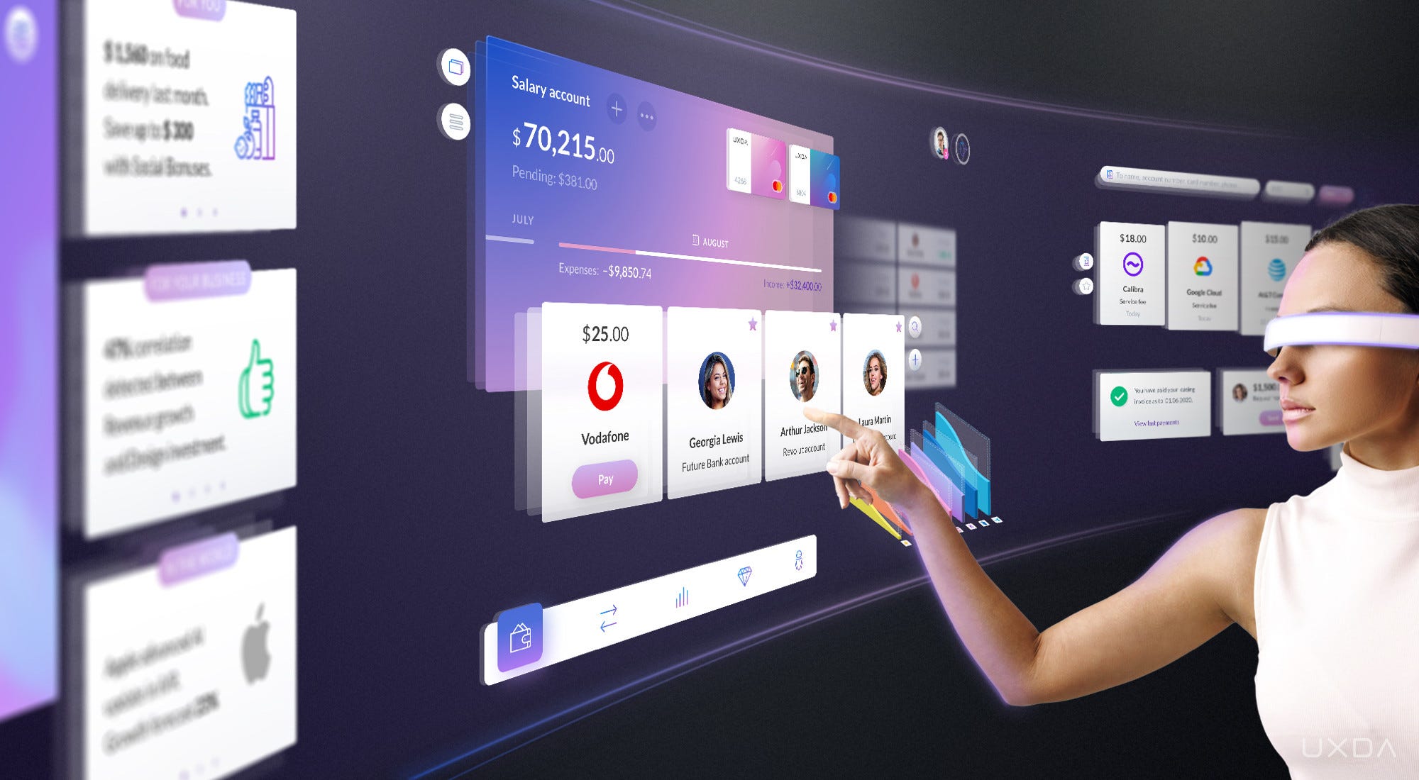 Case Study World S First Mixed Reality Vr Ar Banking Ux Ui Design Concept By Uxda Financial Ux Design Muzli Design Inspiration