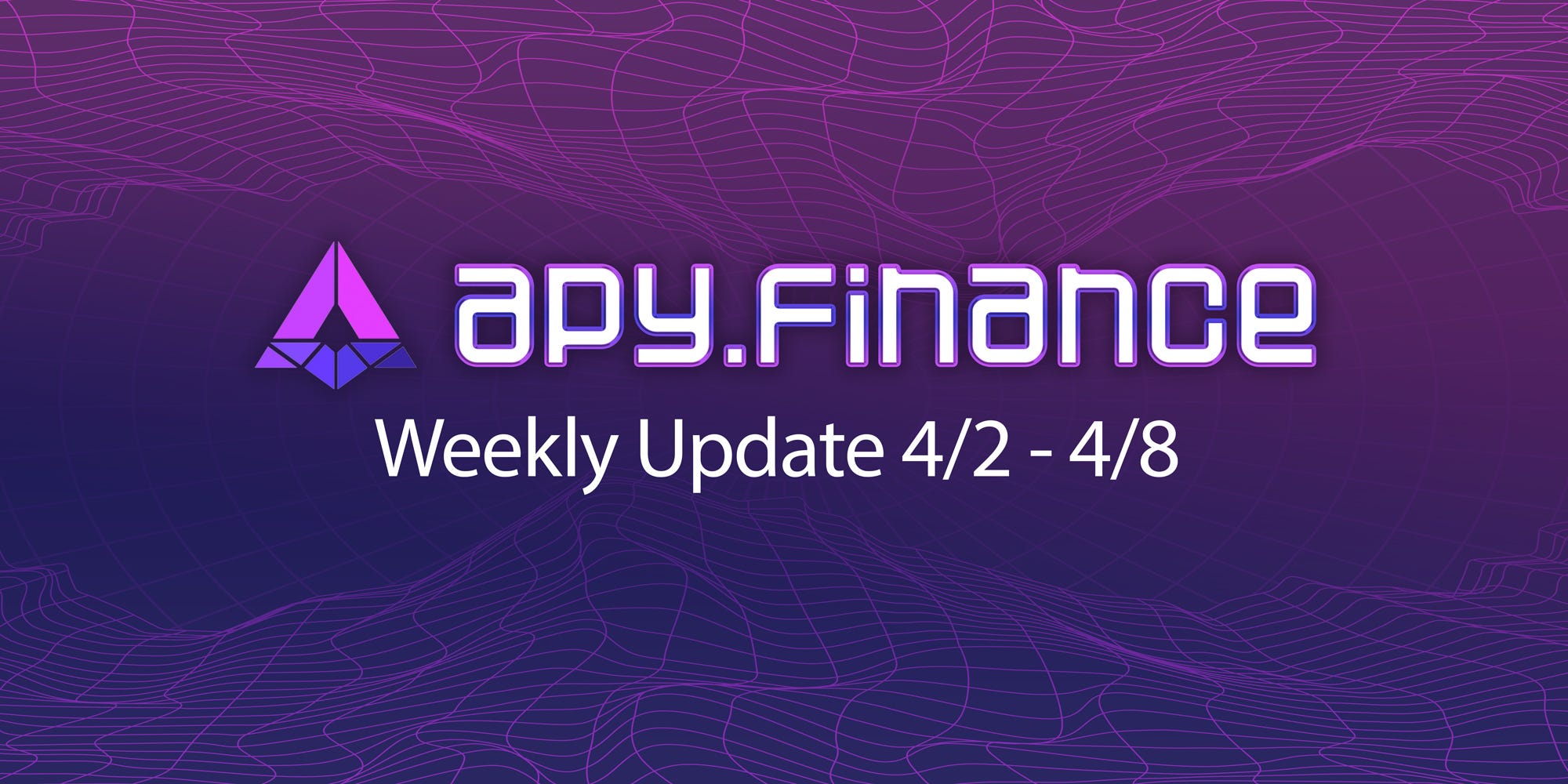 APY.Finance Weekly Update (4/2 4/8) by Anthony Cassarino APY