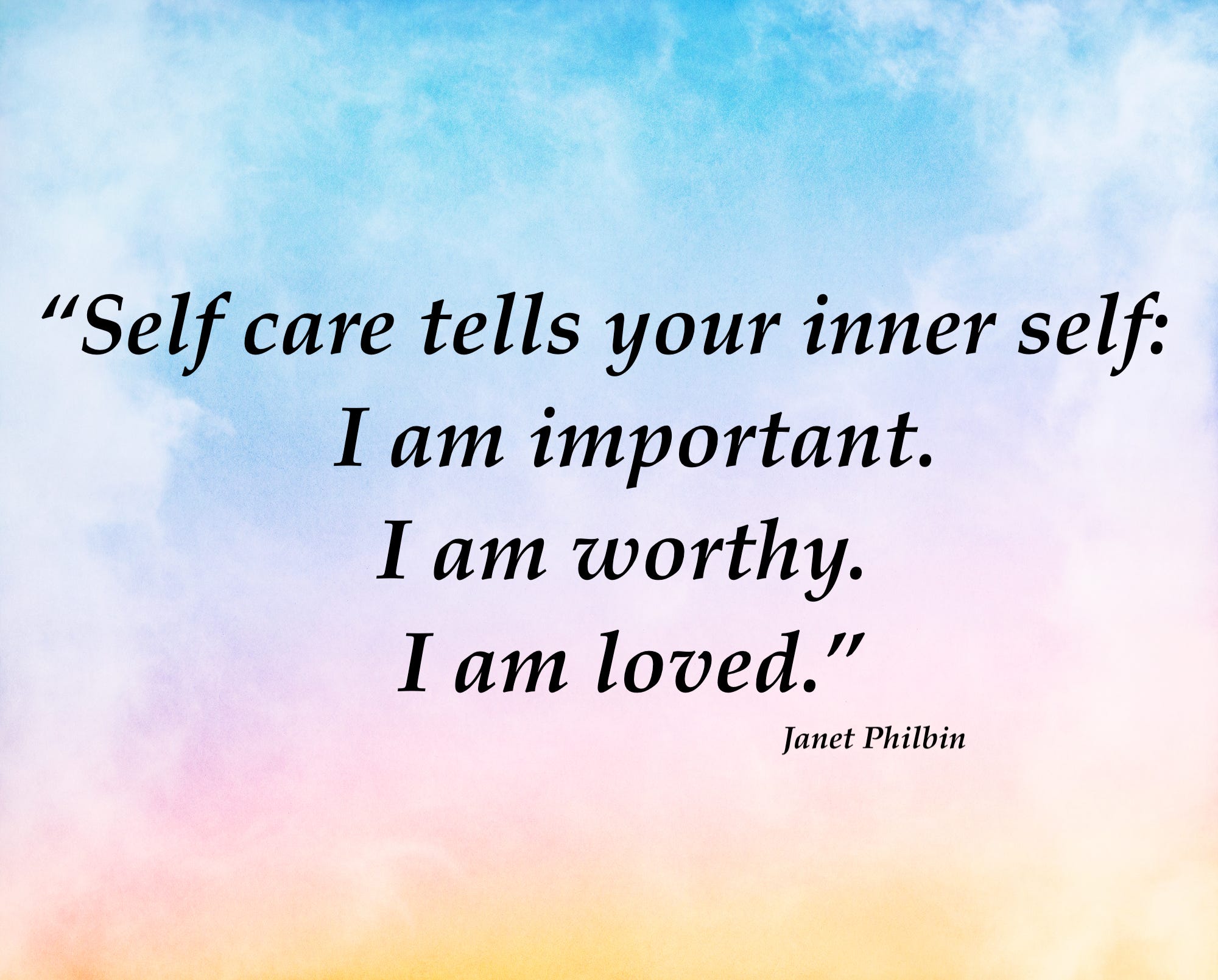 Your commitment to self care is your most important job.