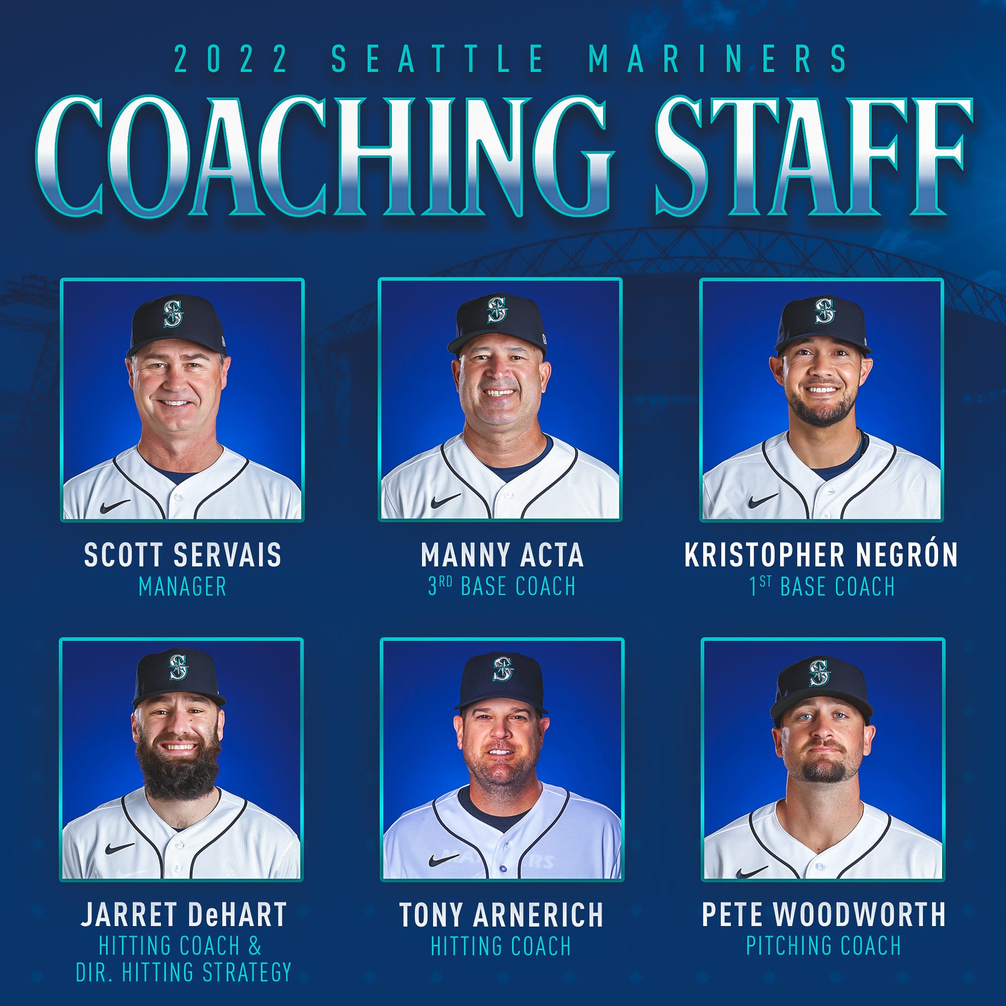 Mariners Announce 2022 Major League Coaching Staff by Mariners PR
