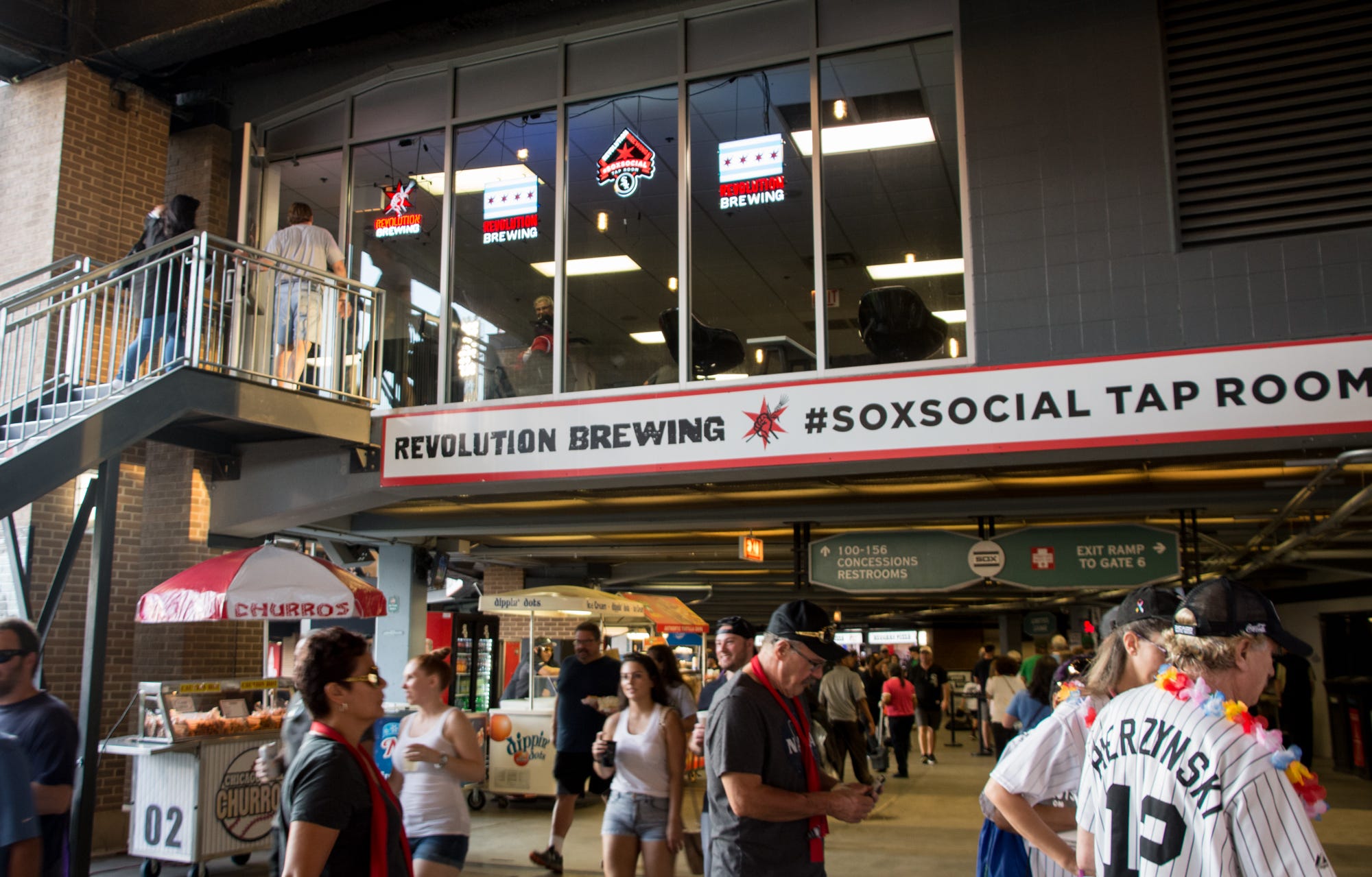 Brewing Up Excitement In The Soxsocial Tap Room Inside