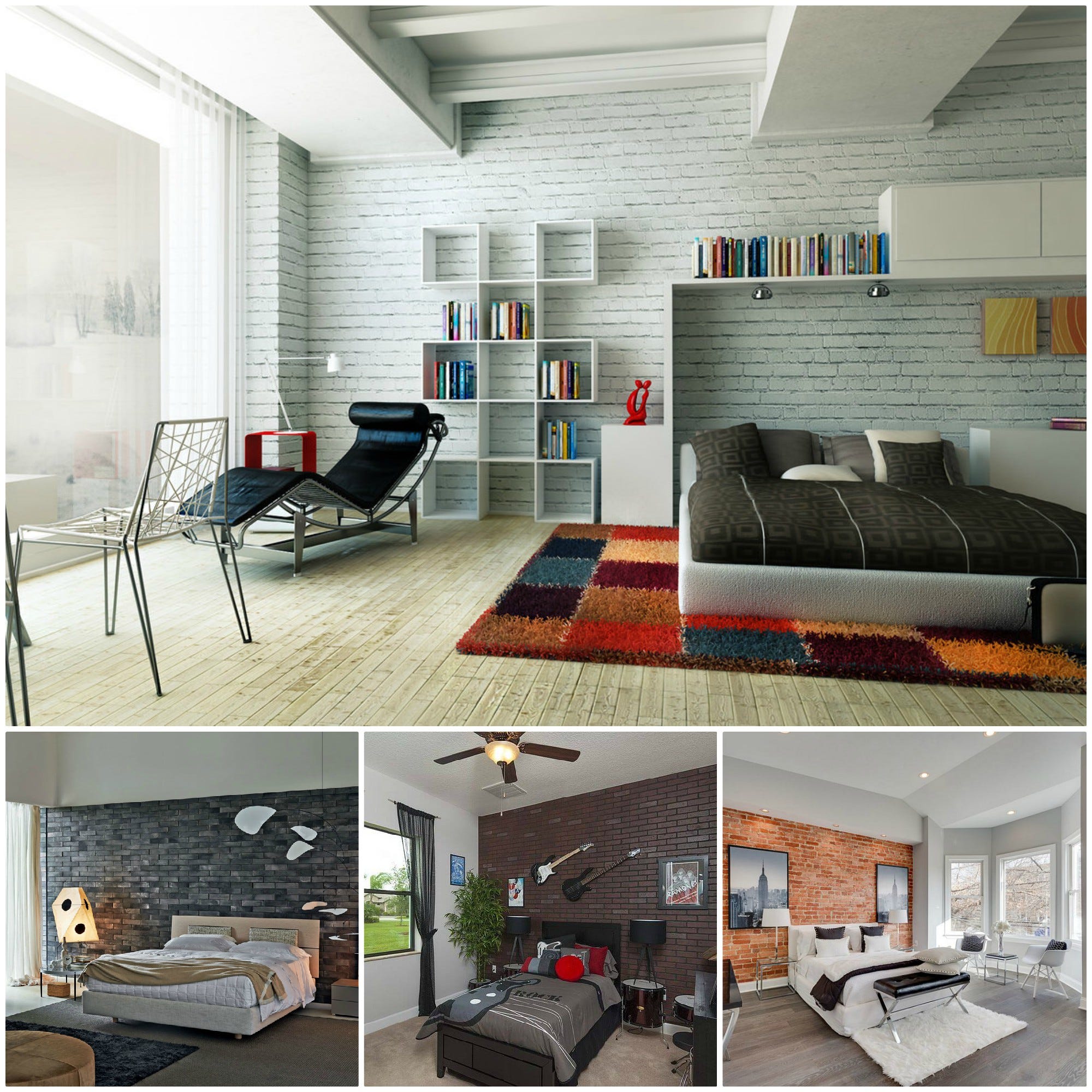 18 Accent Brick Wall Designs For Beautiful Look Of The Bedroom By Architectures Ideas Medium