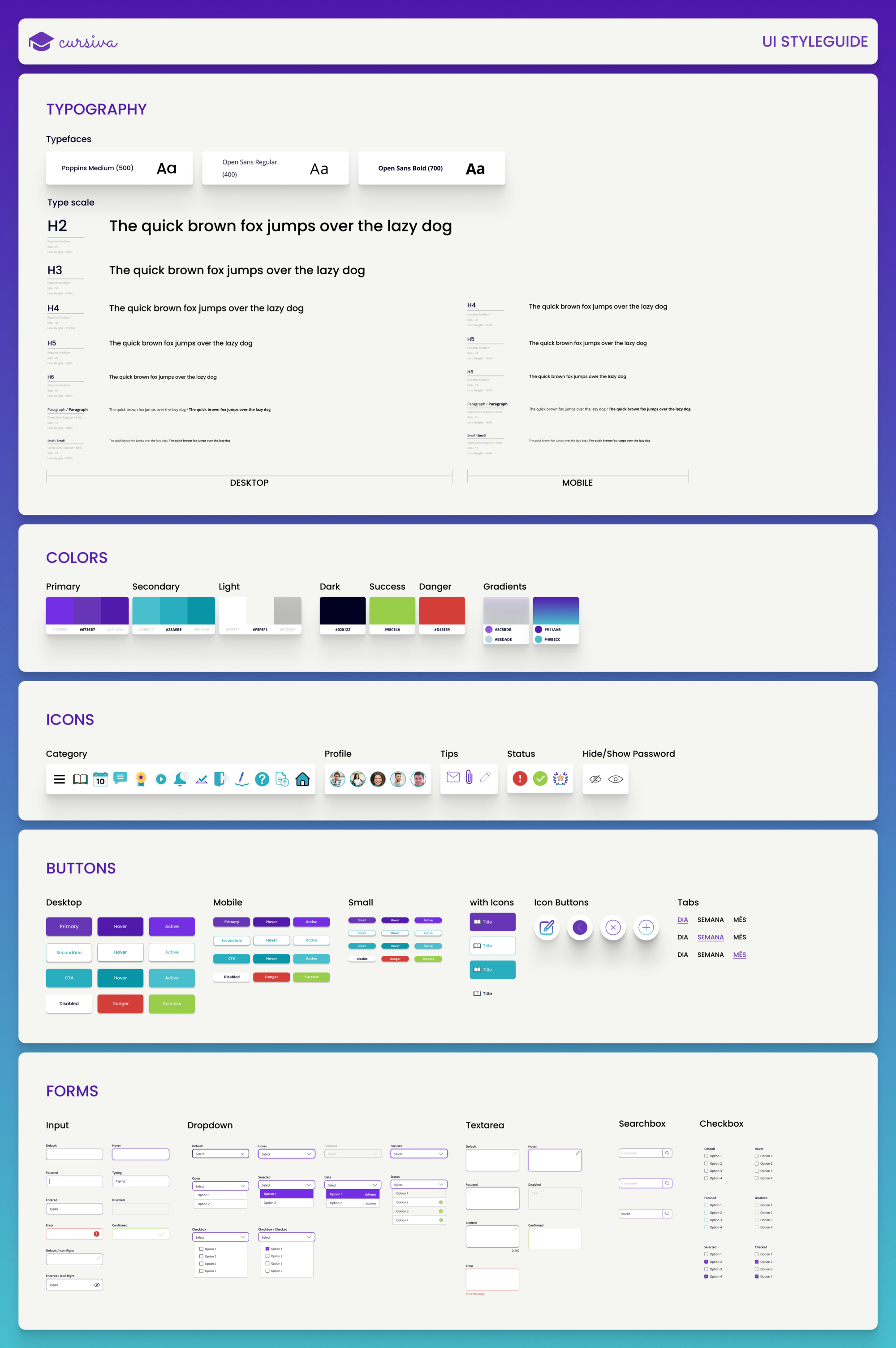 Cursiva - UI Design. Este é um case de aprofundamento em UI… | by Sarah ...