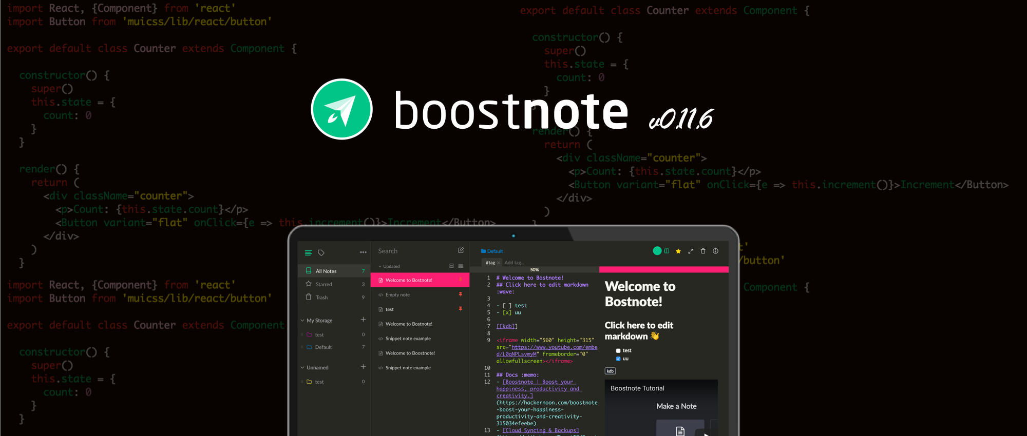 Boostnote V0 11 6 Release Subscribe To The Newsletter By Boost Note Boost Note Medium