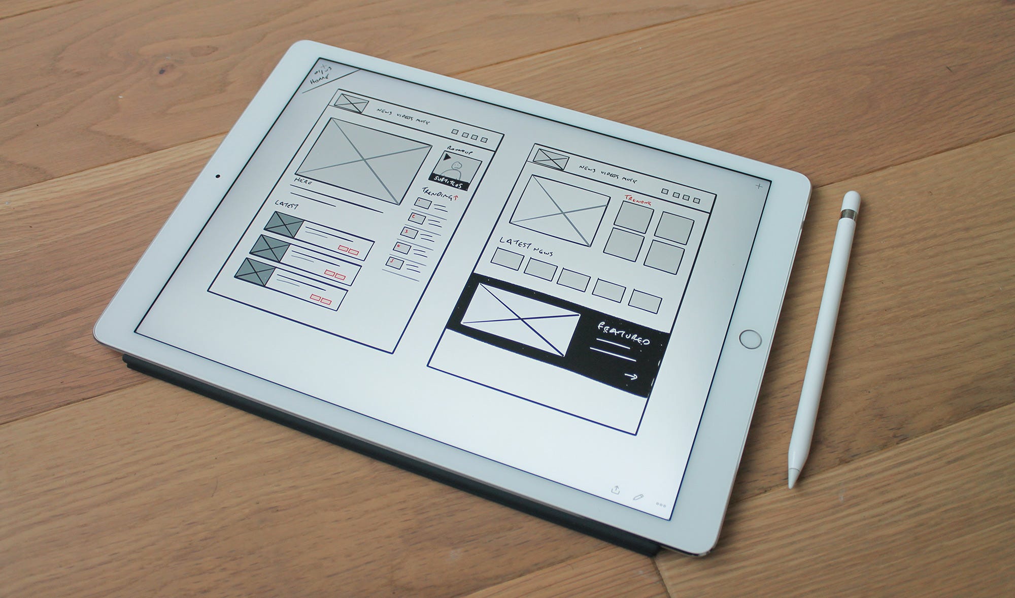 Sketching Wireframes With The Apple Pencil By Anant Bhadreshwara Medium
