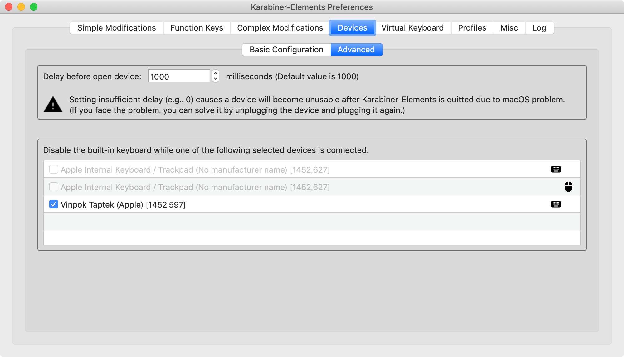 Macbookで外部キーボード接続時に内蔵キーボードを無効にする 仕事をする上で クライアントが用意していただいたmacを利用する機会があります By T Medium