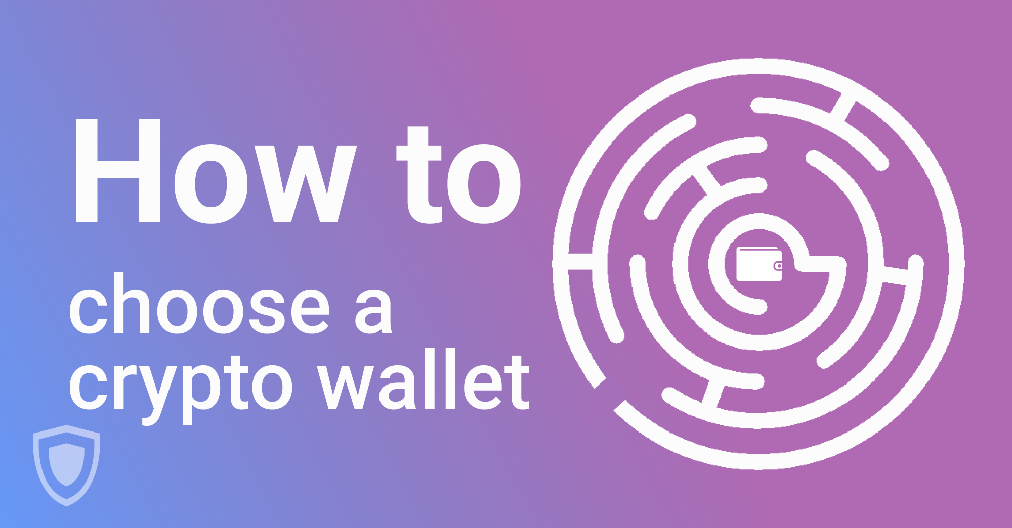 How to choose a crypto wallet?. As soon as you start to ...