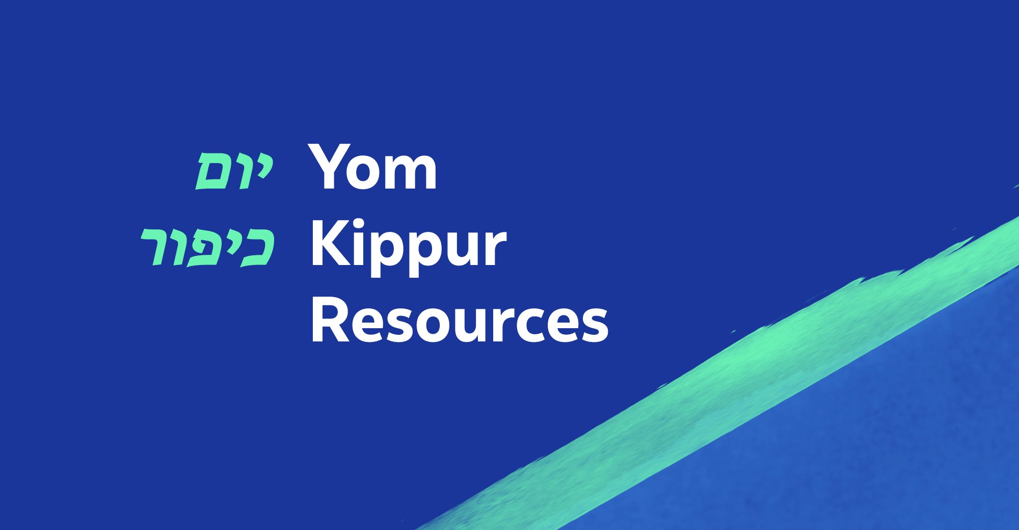 Yom Kippur Programs & Resources. Yom Kippur begins at sundown on… by