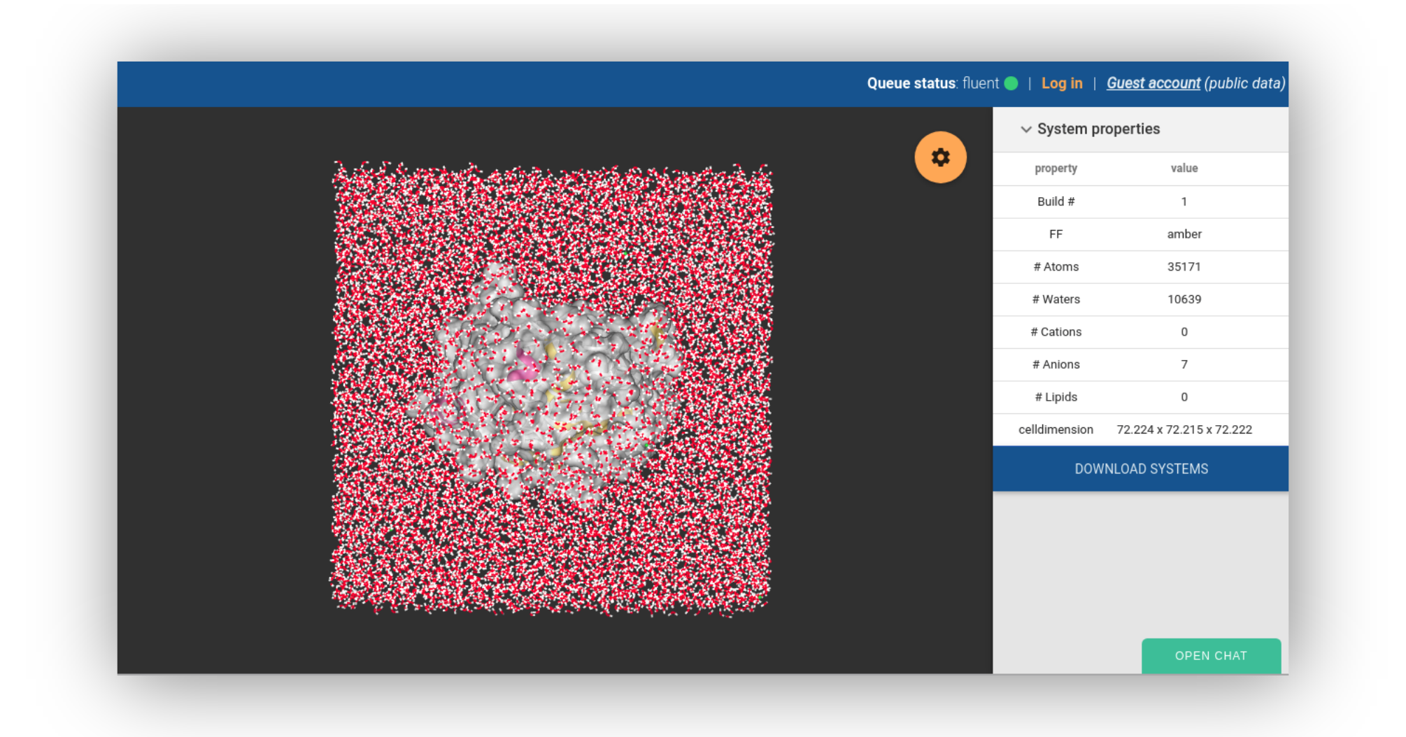 Building and running a molecular dynamics (MD) simulation of a protein ...