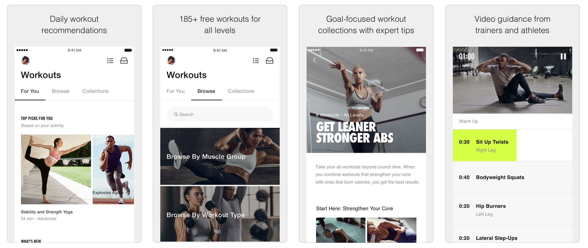 best nike training app workouts