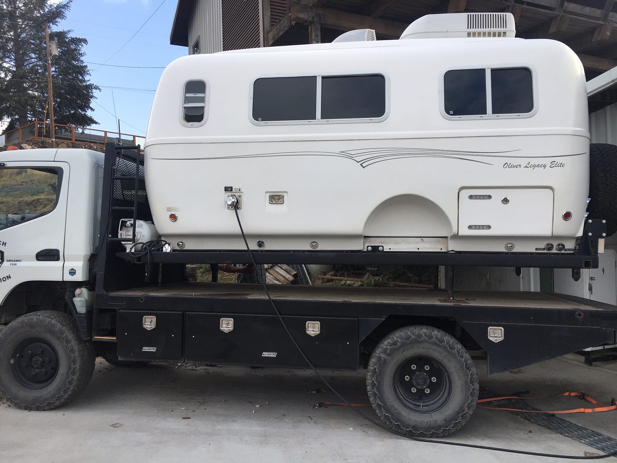 SOLD — Oliver Fuso 4x4 Fiberglass Camper For Sale 75k by MJ Medium