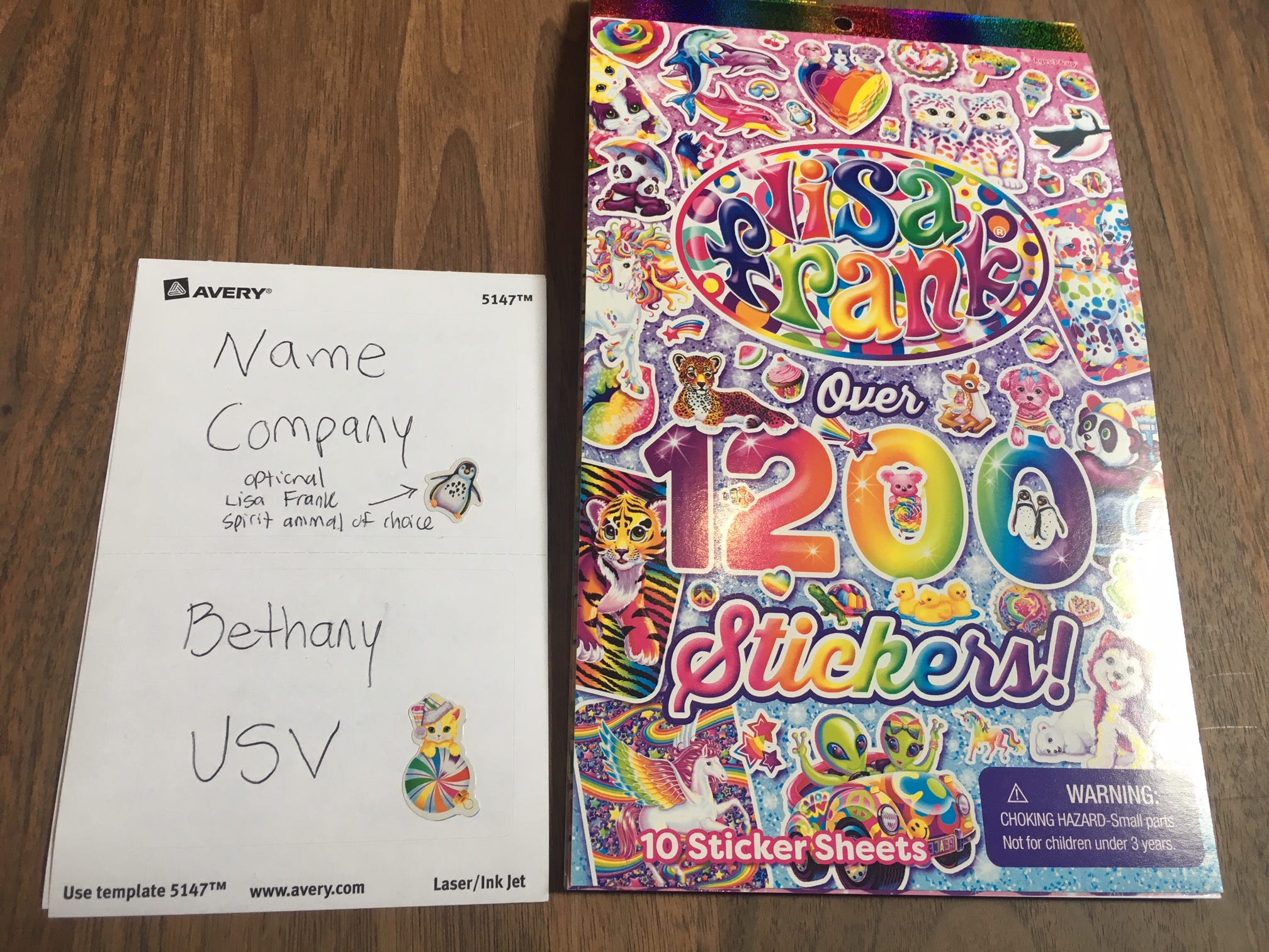 The Lisa Frank Sticker Experiment Bethany Crystal Medium
