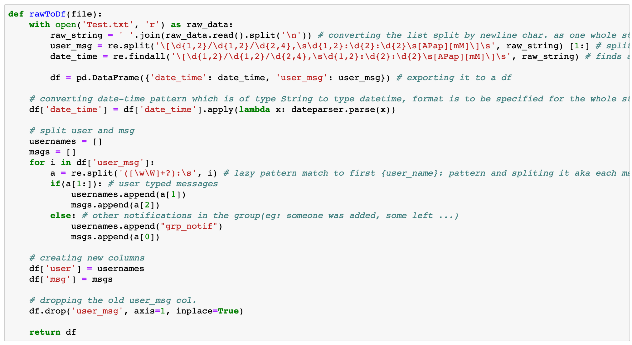 Analyse your WhatsApp chats using few lines of code using Python. | by ...