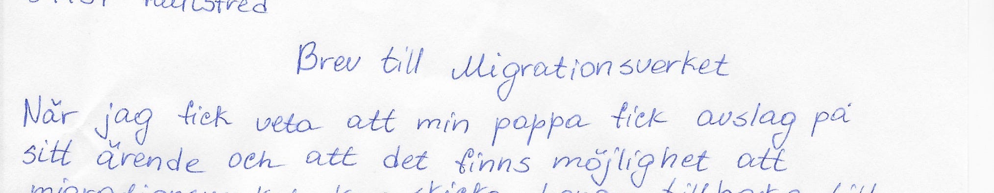 Om ni ska skicka tillbaka pappa så skicka mig med honom. Jag ...