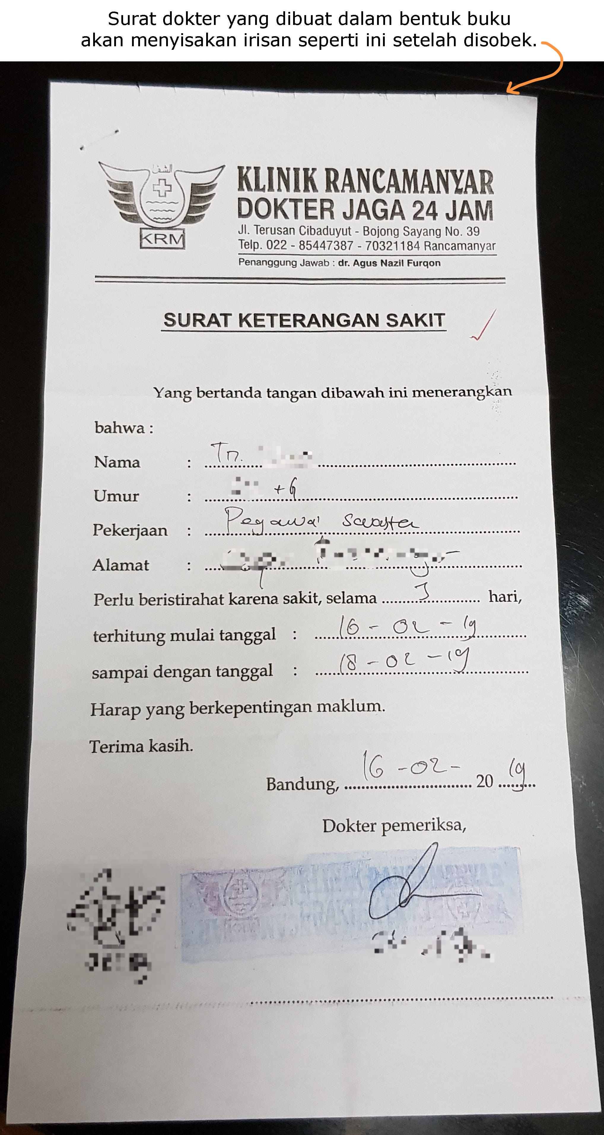 Cara Mengecek Surat Dokter Asli Dengan Yang Palsu Lucia