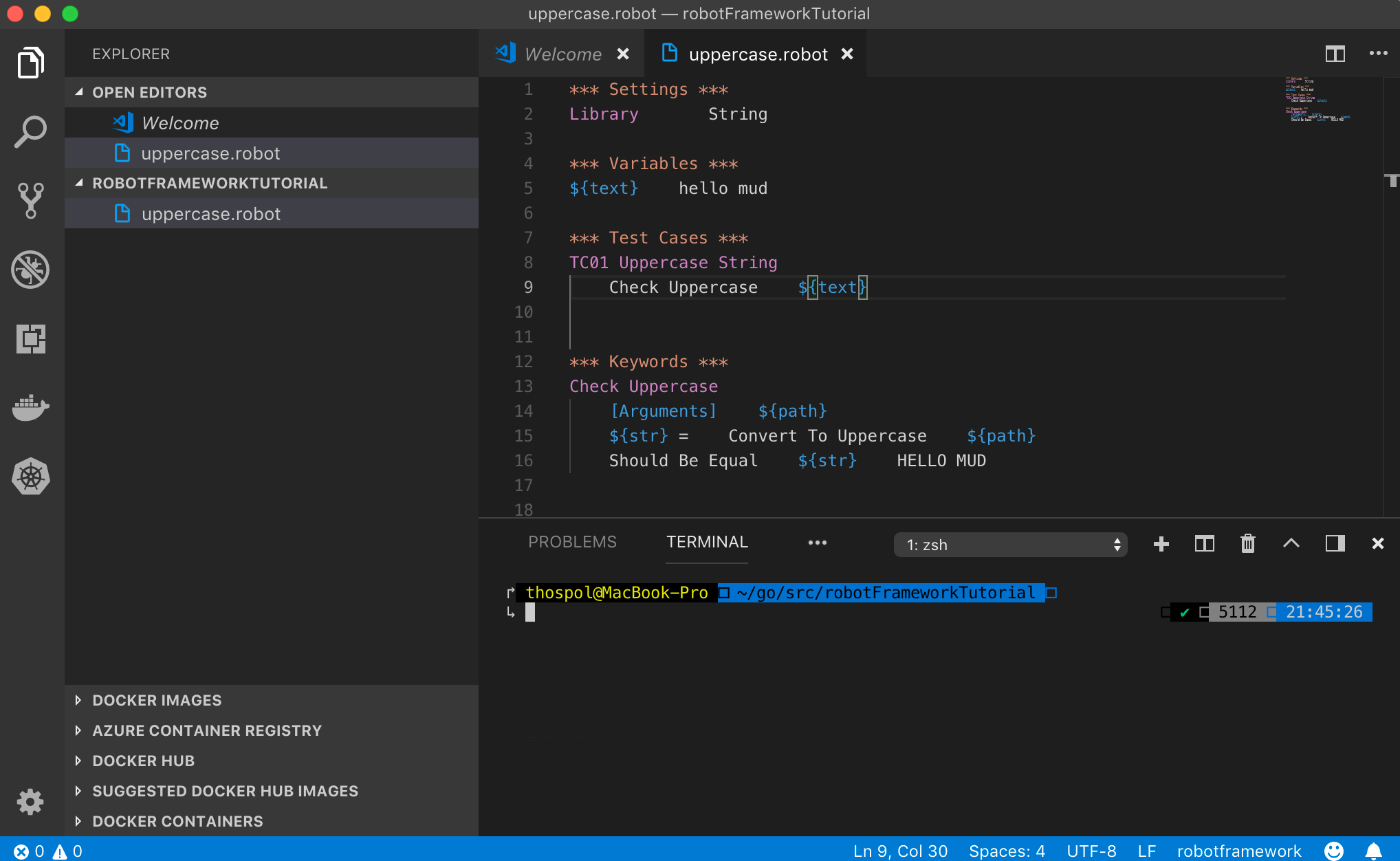 Robot framework visual studio code tutorial - accountsno