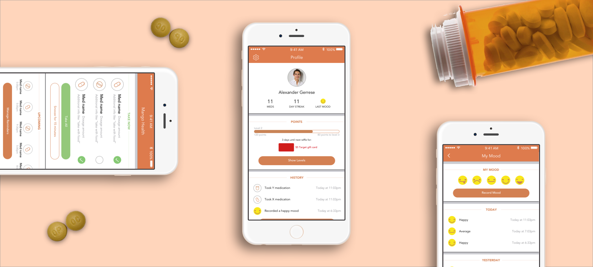 Redesigning The Mango Health App. Introduction by Alexander Gerrese