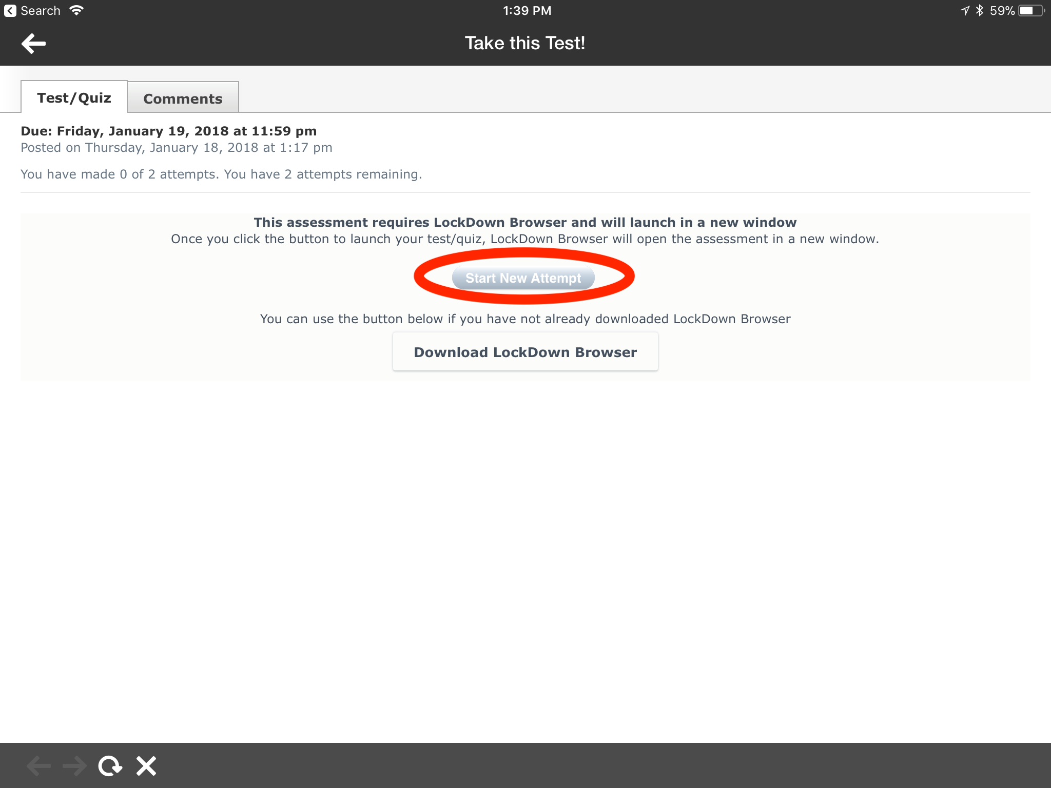 how to download respondus lockdown browser creighton