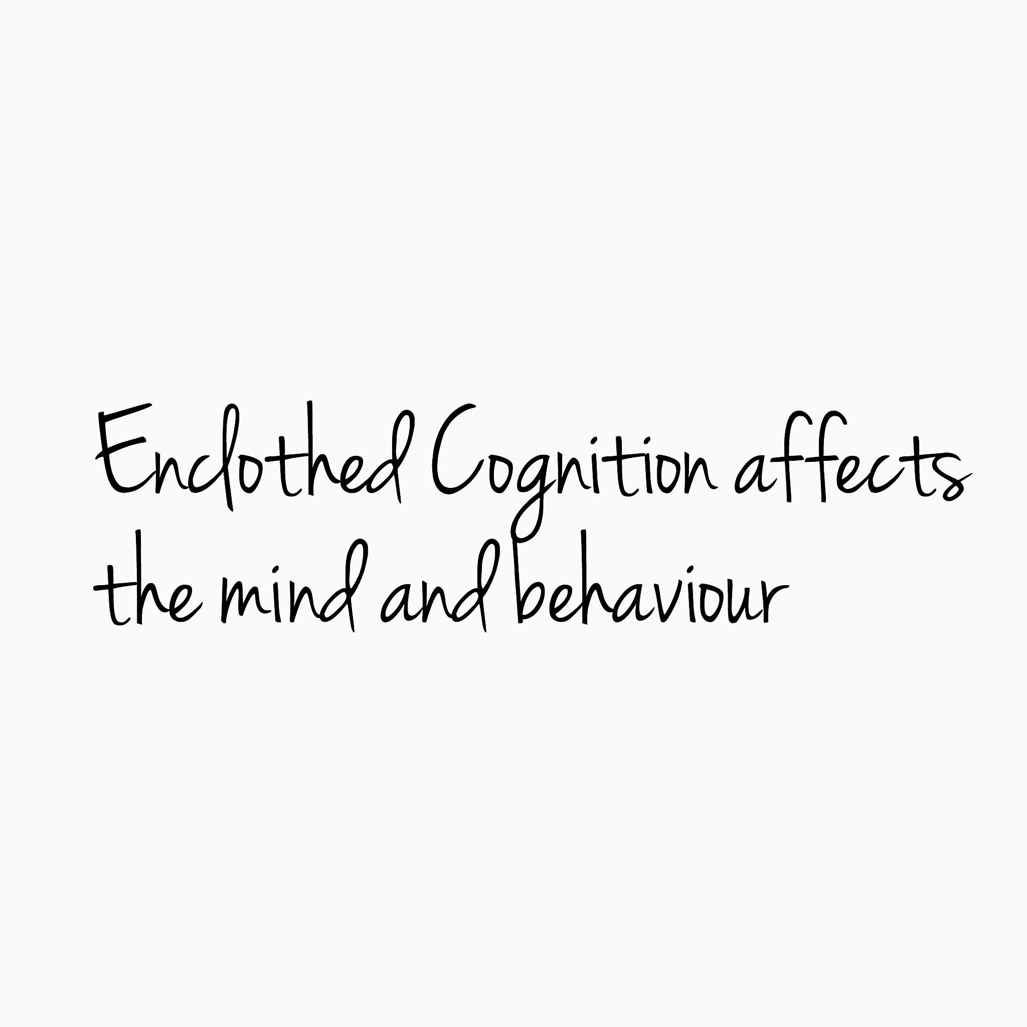 enclothed cognition theory