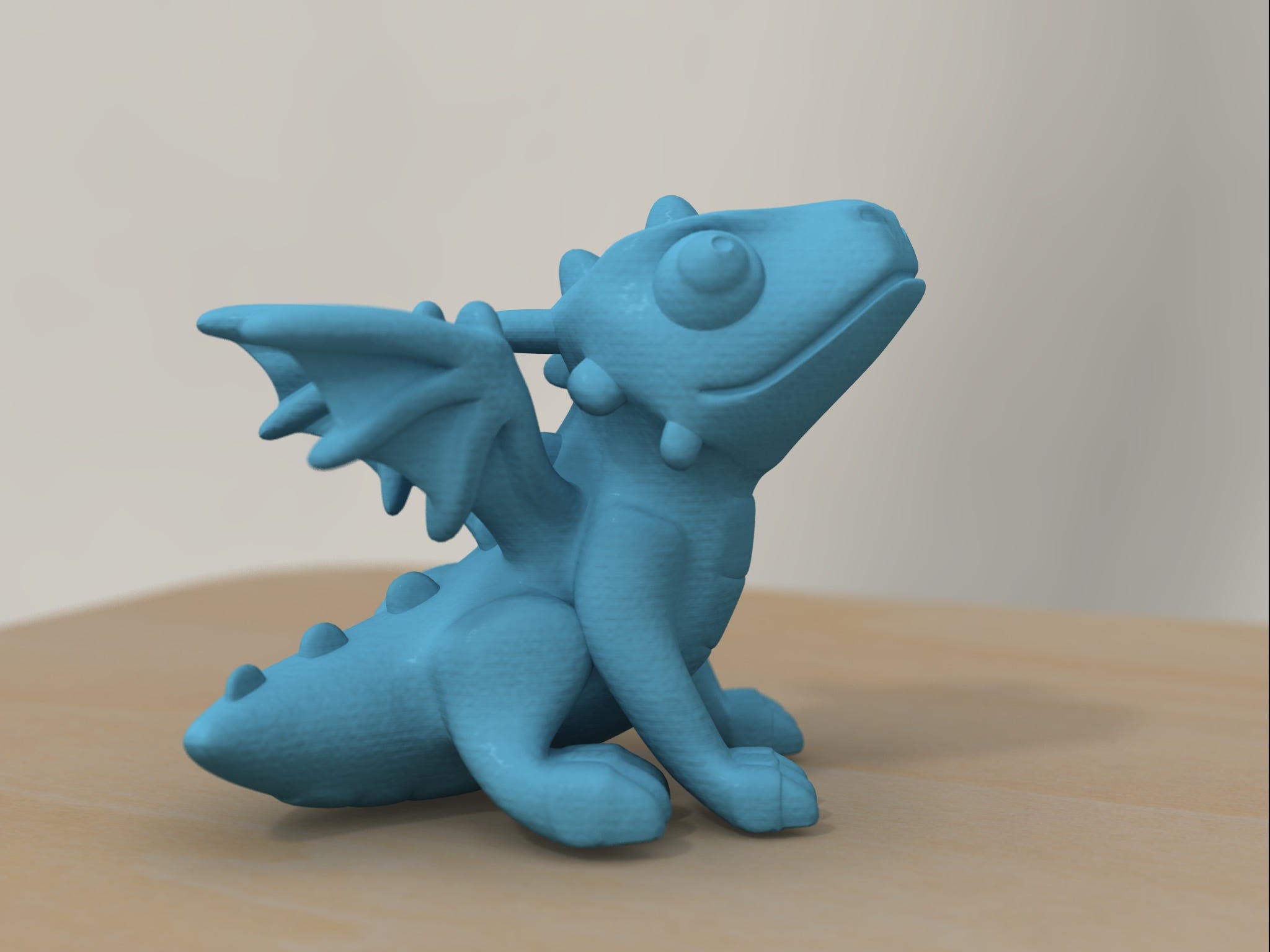 作り直した可愛いドラゴン 139 翼と脚などを作り直した可愛い龍の3dプリンタ用データを公開しました By Bs3 Bs3 3dmodel Medium