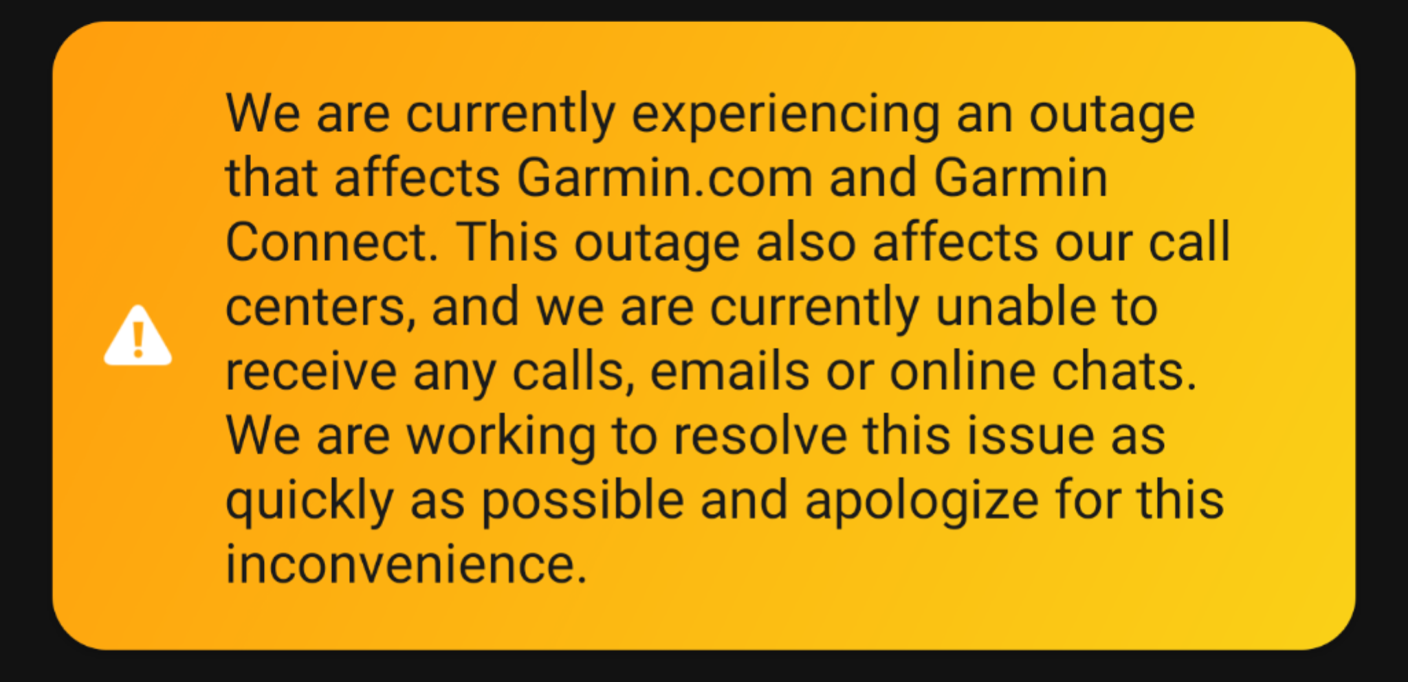 garmin outage 2021