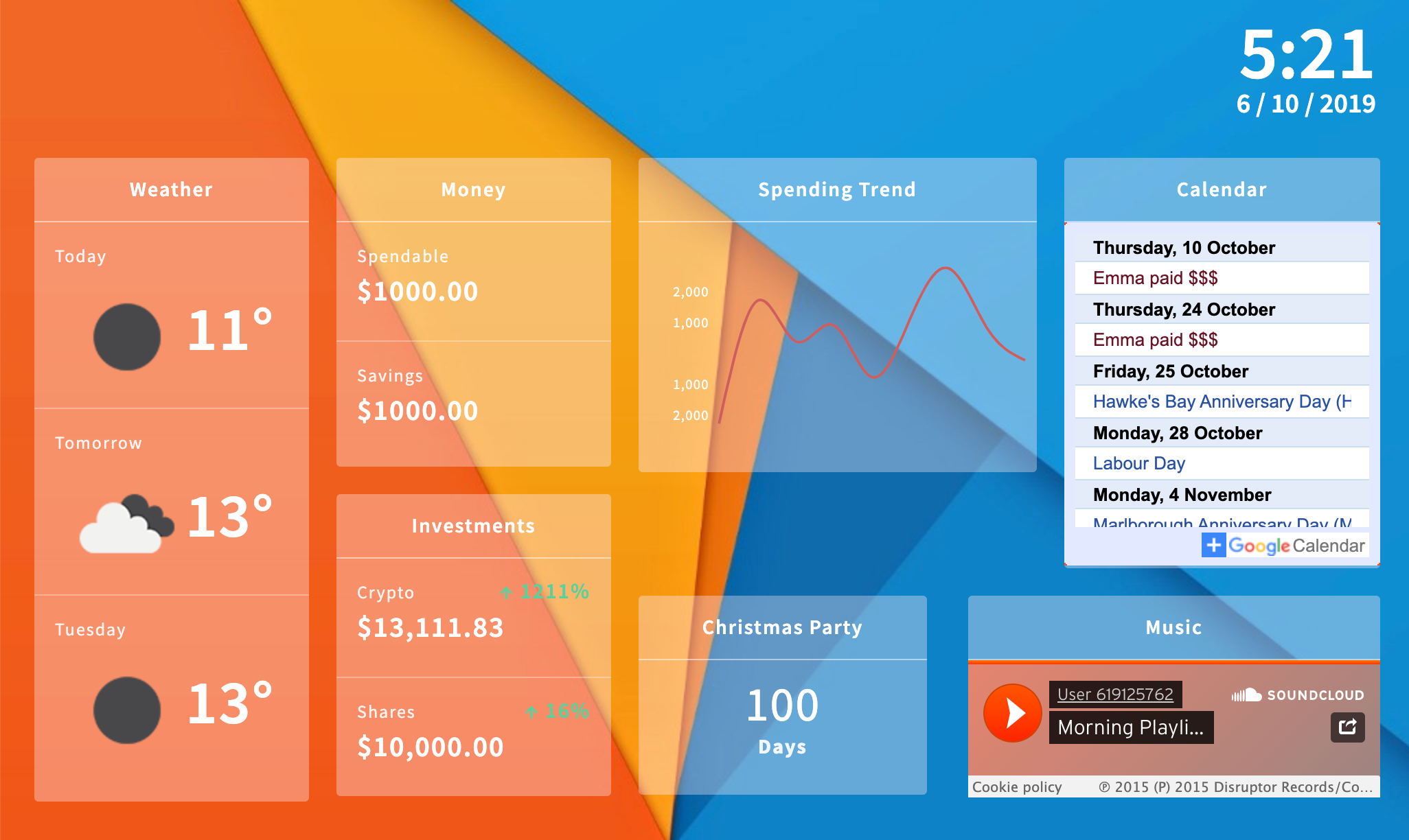 How to build a Home dashboard in React, Parcel and Alexa | by Lindsay  Jopson | JavaScript in Plain English