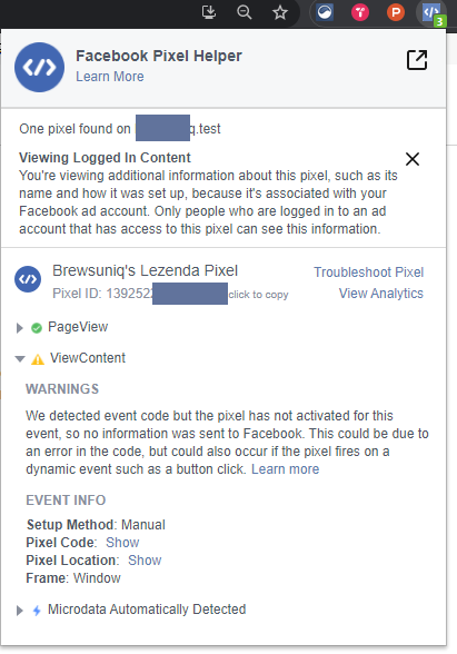 FB Pixel Fix we Detected Event Code But The Pixel Has Not Activated FB Pixel Fix we Detected Event Code But The Pixel Has Not Activated