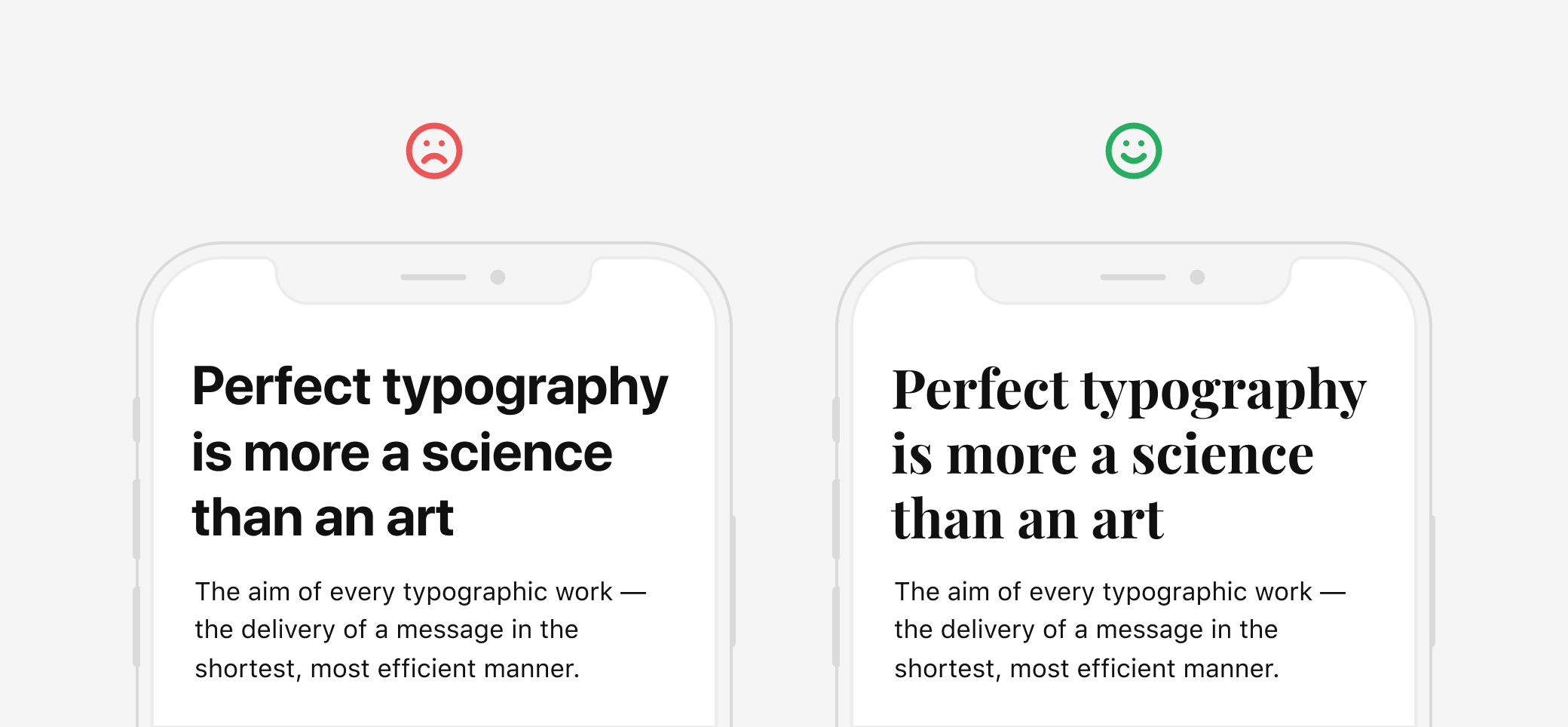 Guide for designing better mobile apps typography | by Andrey Zhulidin | UX Collective