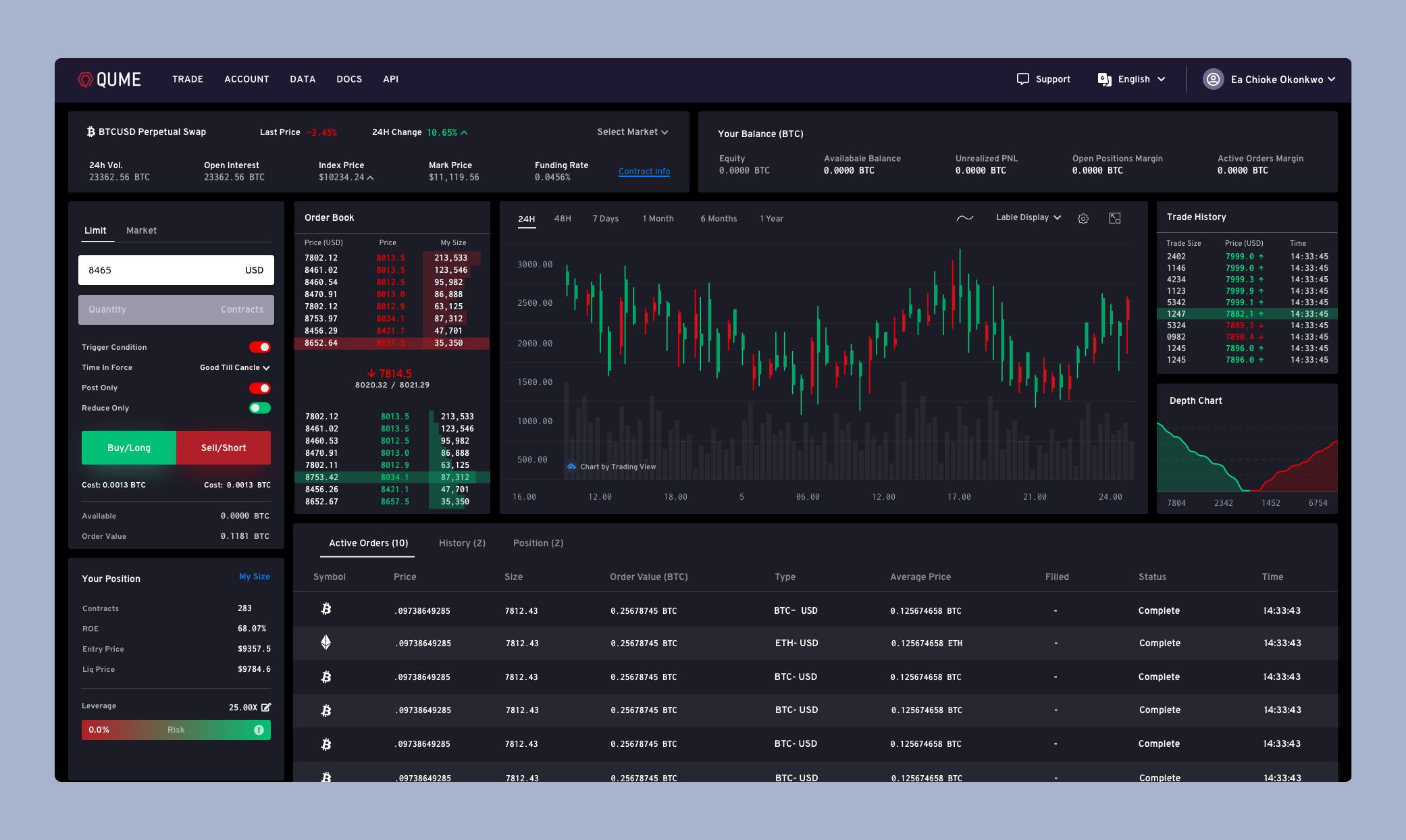 Redesigned the world fastest crypto trading platform — Qume by
