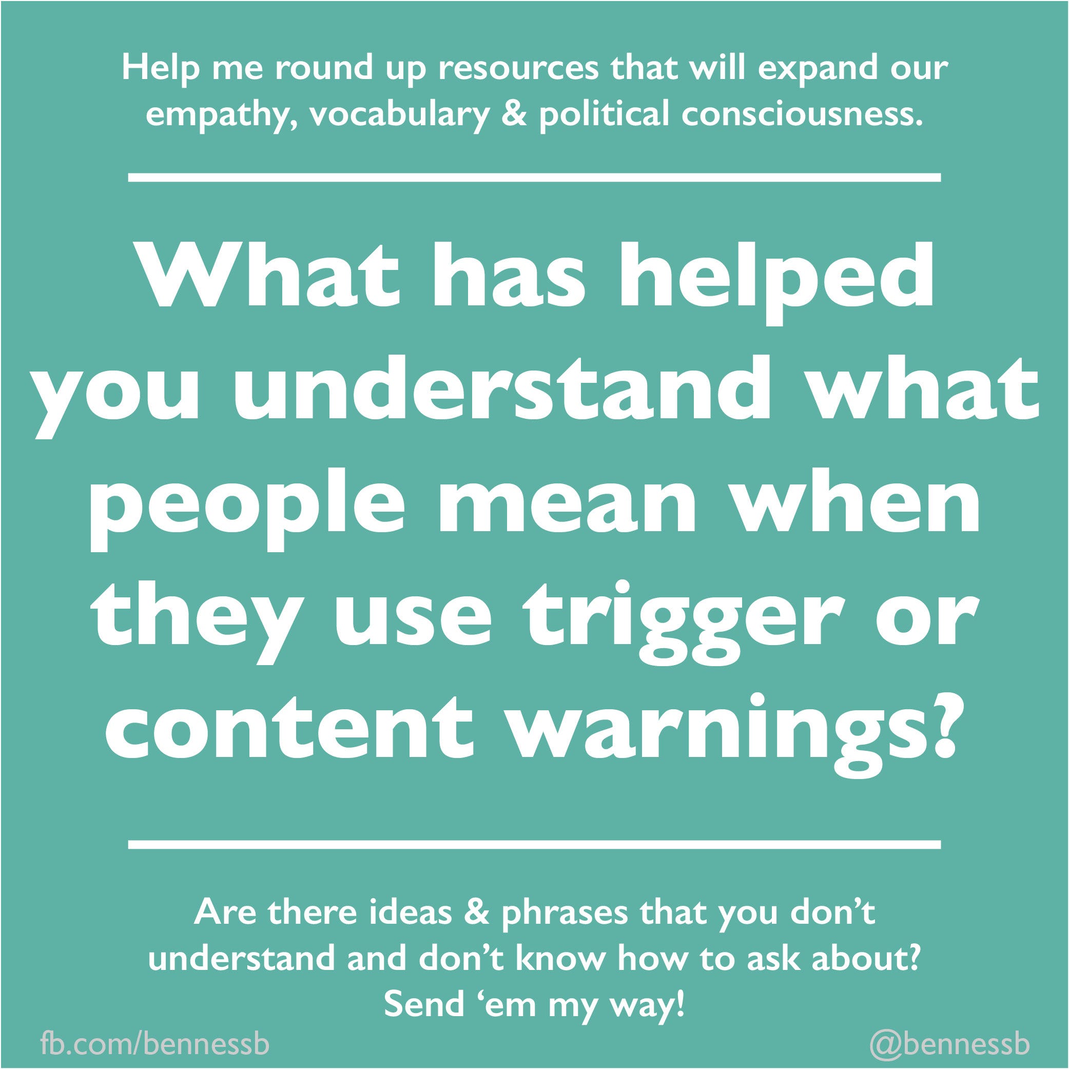 Trigger & content warnings what people mean Brianne Benness Medium
