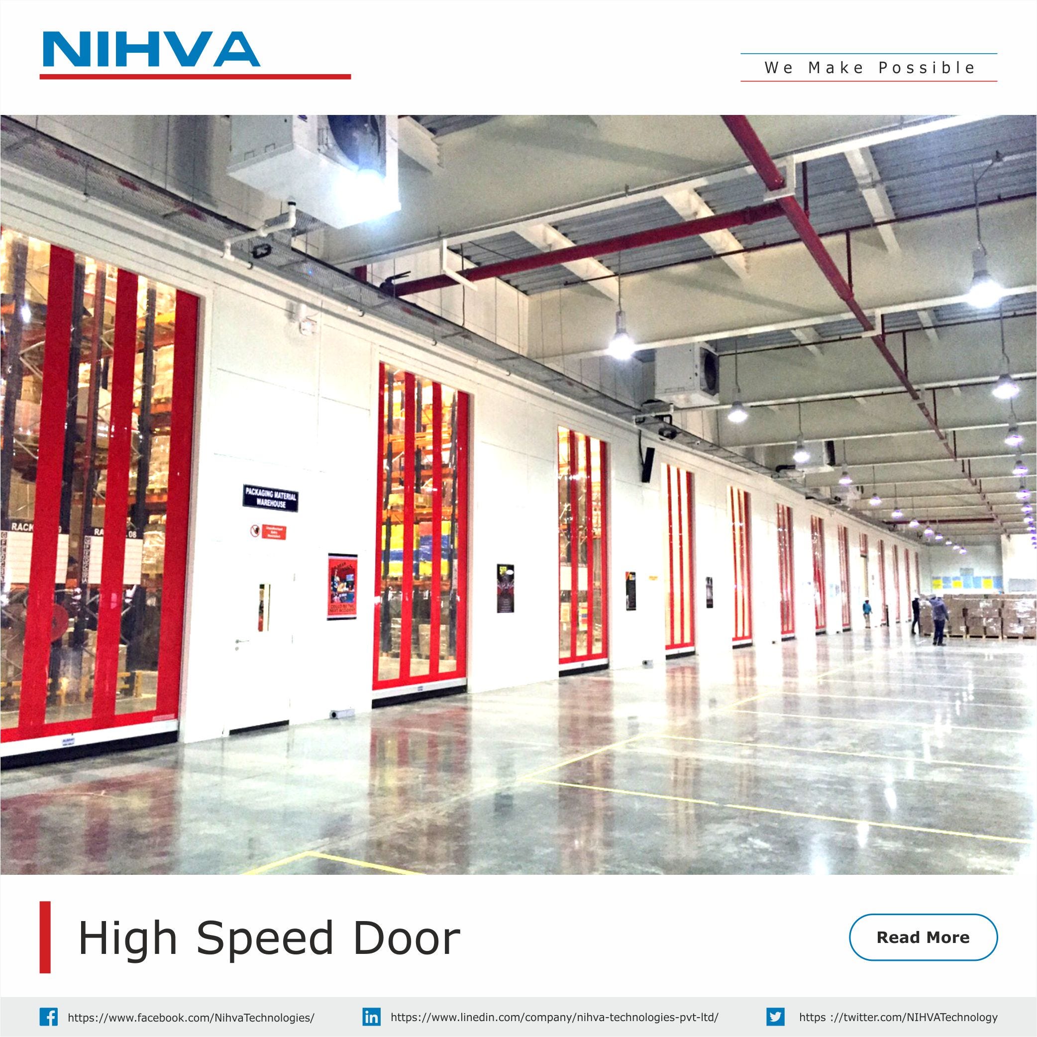 High Speeds Automation Doors Nihva Technologies Nihva