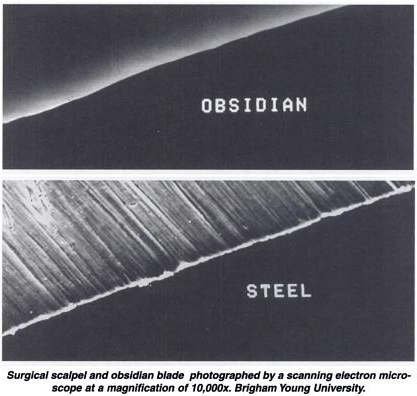 obsidian scalpel blade