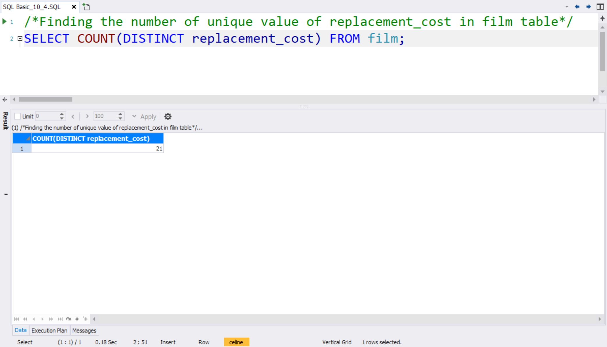 [SQL Basic] What is the total length of all the films added together ...