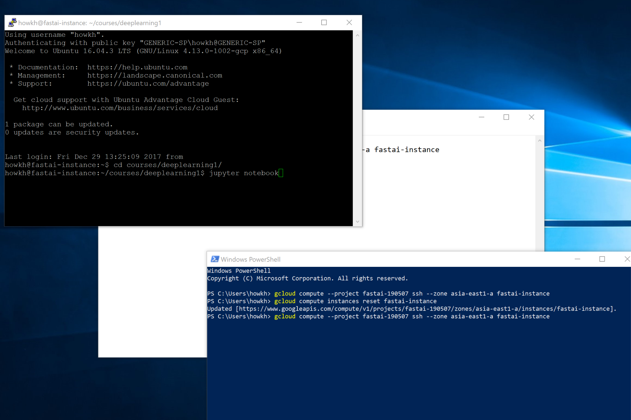 The Windows guide to setting up a Google Cloud instance for the fast.ai ...