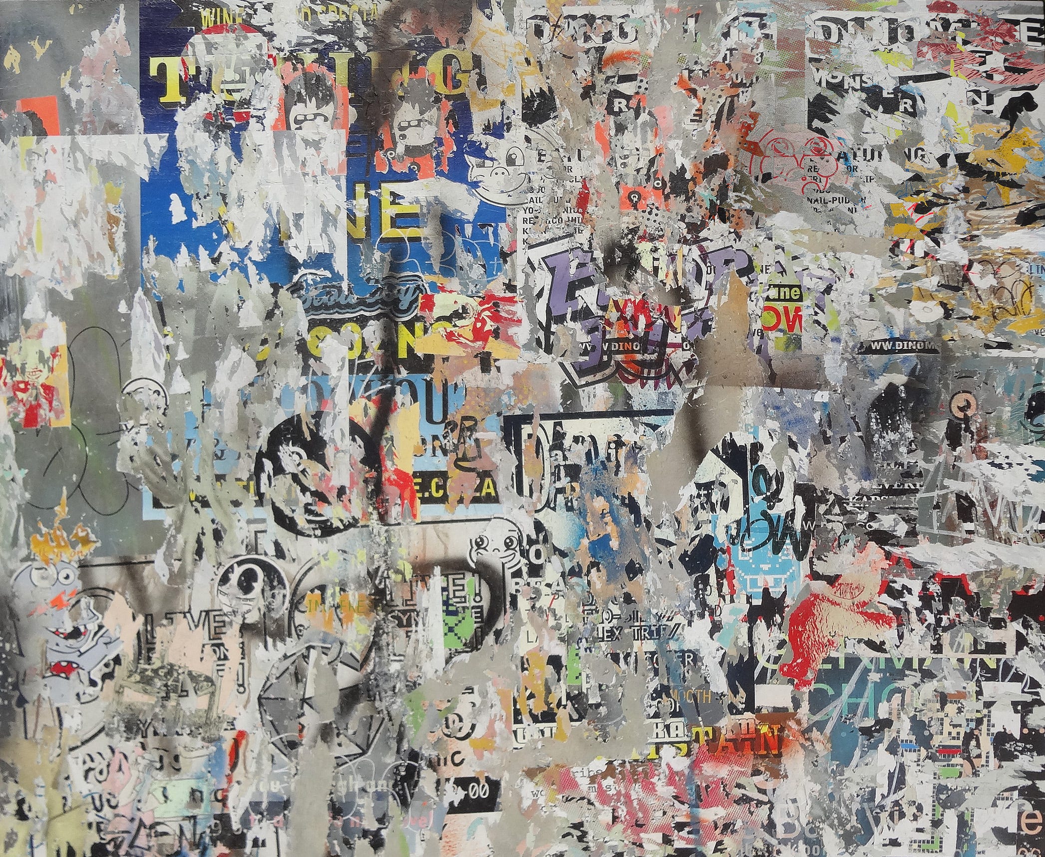Asha Zero painting titled, “Untitled” (acrylic on board, 100 x 120 cm, 2015)