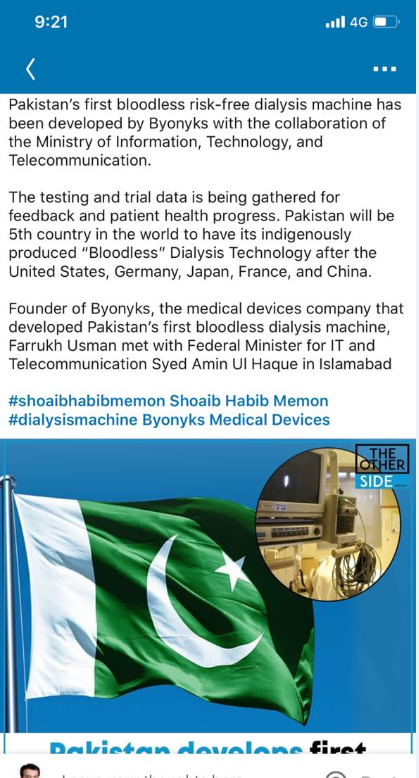 Byonyks Pakistan S Indigenous Peritoneal Dialysis Machine By 2paisay Medium