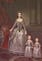 Dorothea’s mother painted standing with two of her daughters, all wearing similar silver dresses.