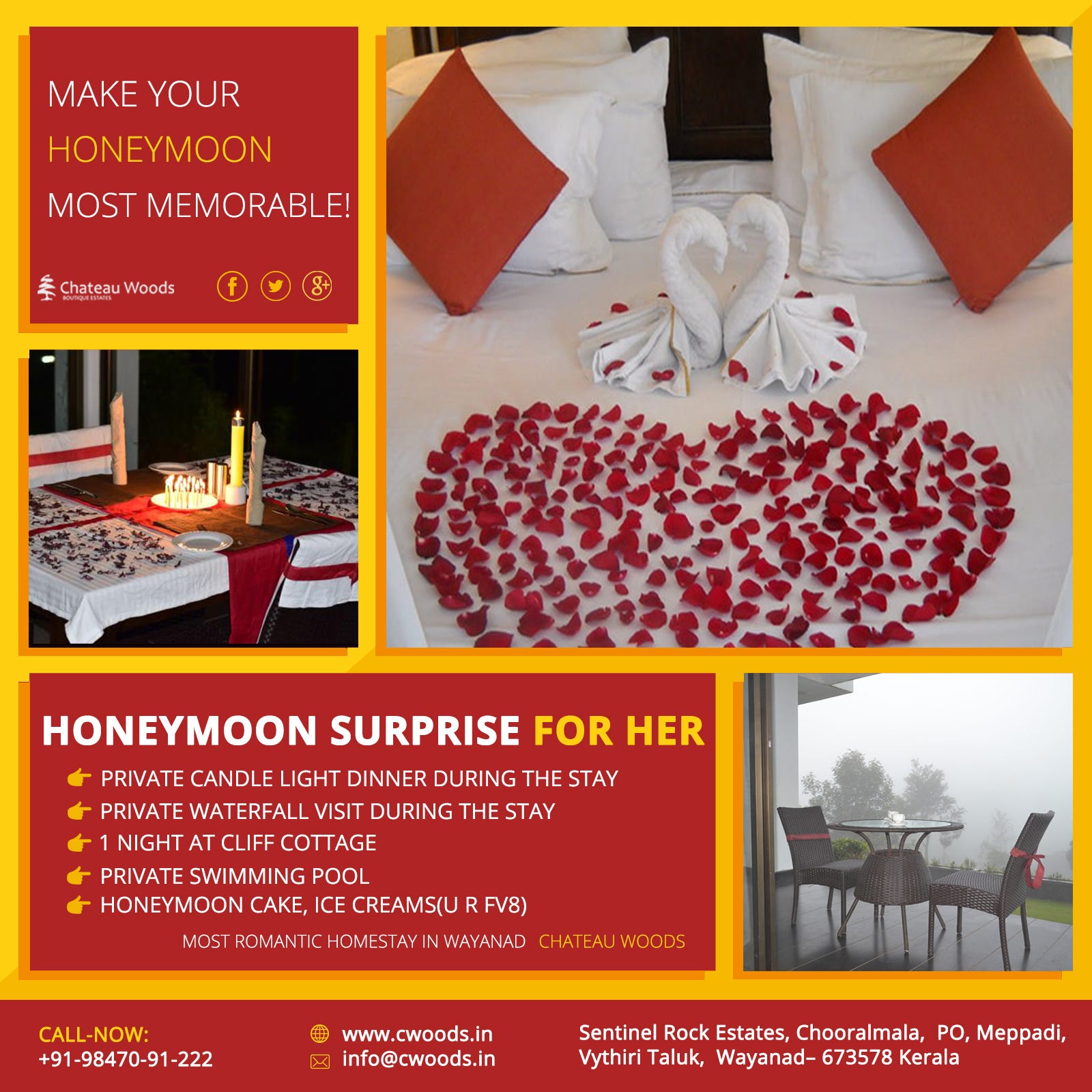 Make Your Honeymoon Most Romantic With Chateau Woods