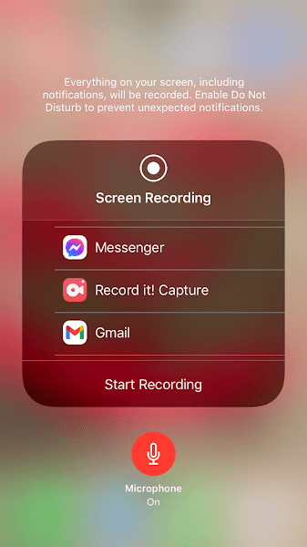 how to screen record on iphone 13