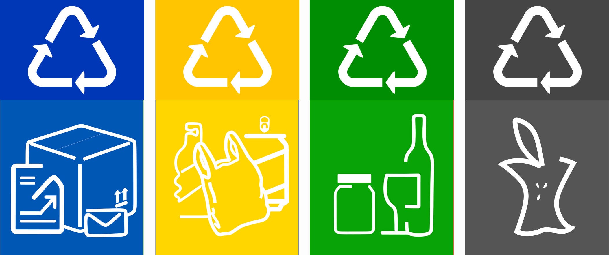 Free Printable Recycling Labels For Bins By Razvan D Toma Medium