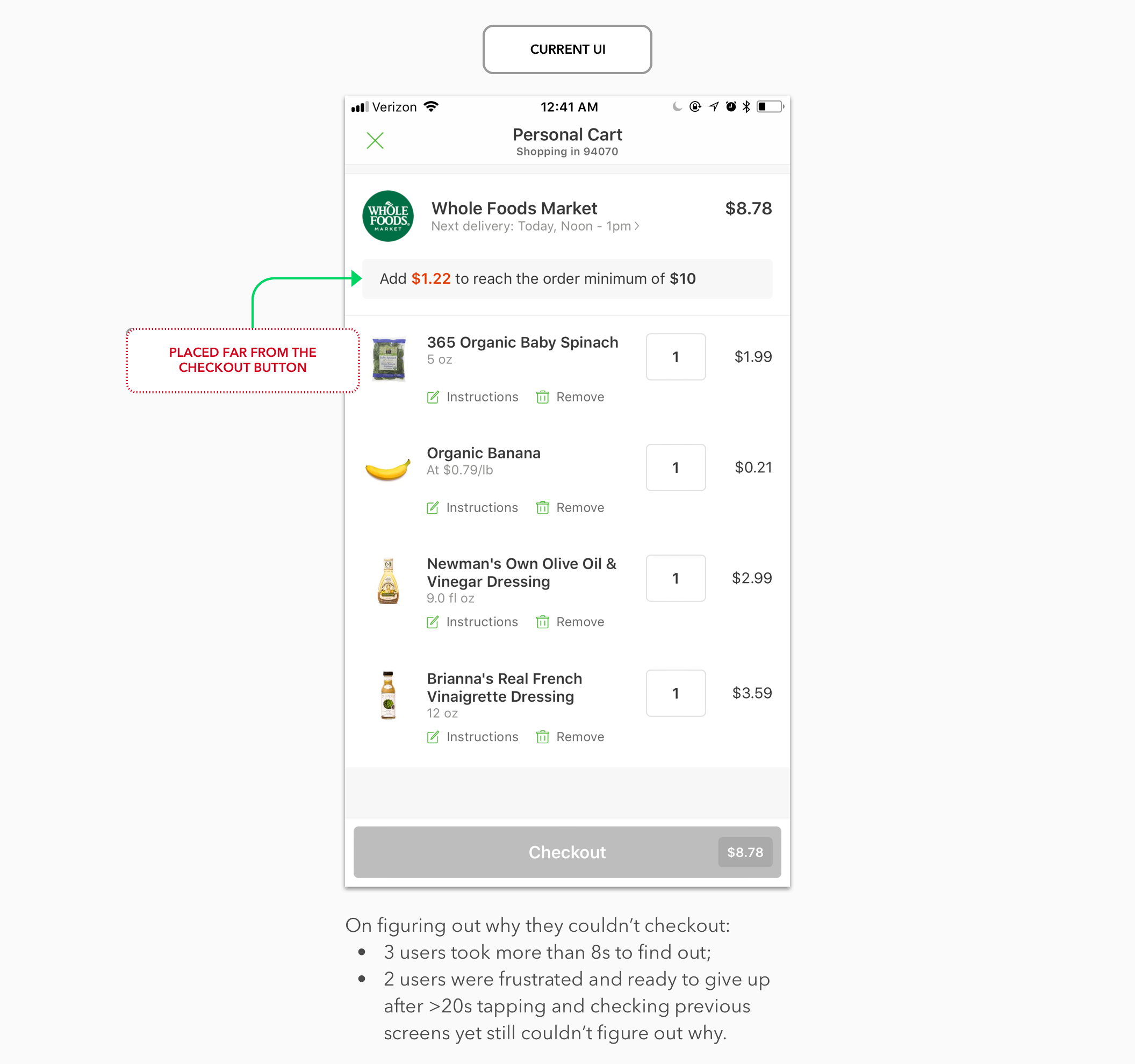 Instacart App A Guerrilla Usability Test Ux Collective