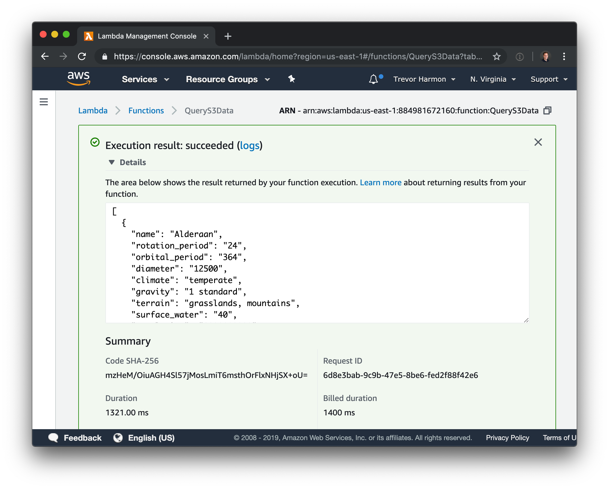 s3 json query