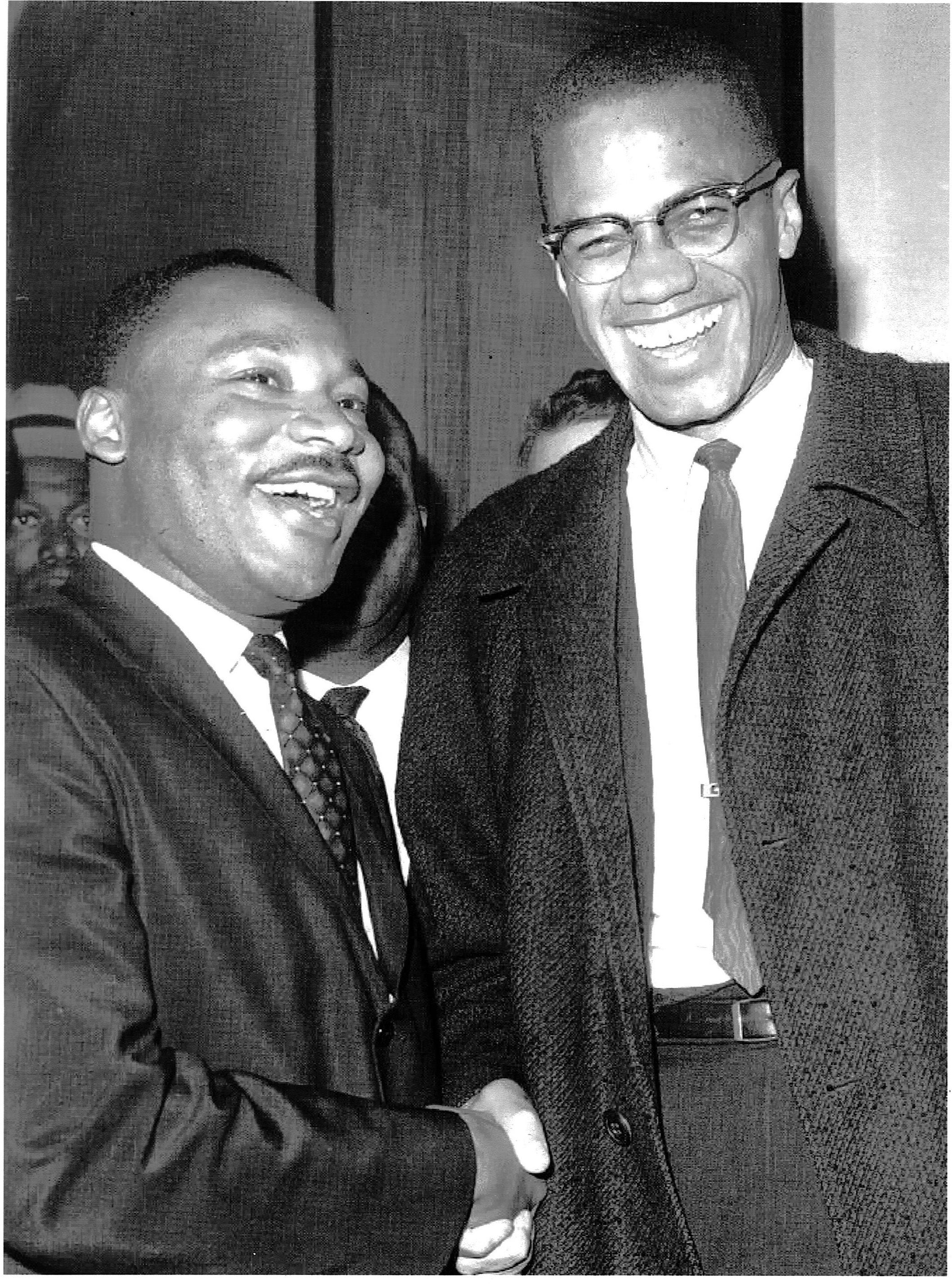 Brothers Mlk And Malcolm X The Image Prominent Upon My Desk - 