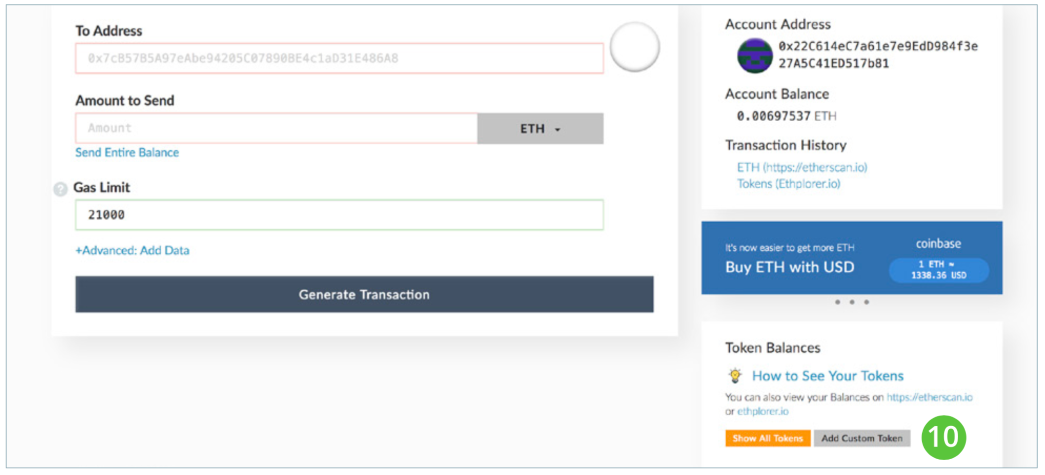 How to generate your Ethereum ERC20 compatible wallet address. by