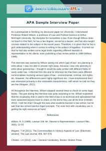 how to write an interview paper in apa format