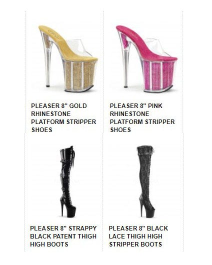 pleaser day and night heels